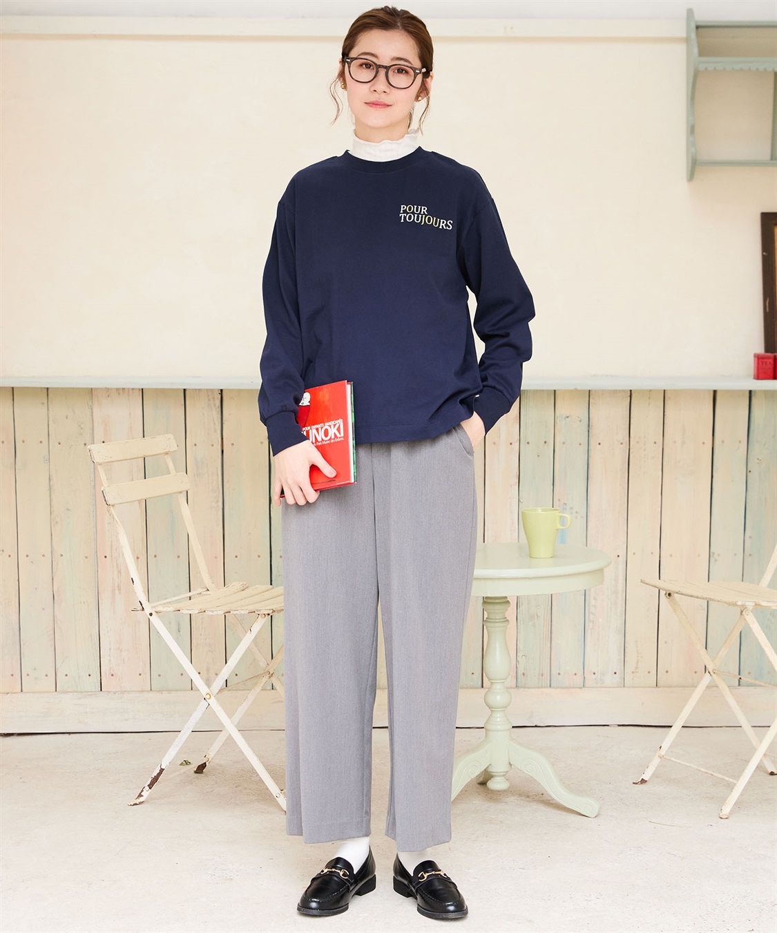 Petit Honfleur 【すご楽】ストレッチワイドパンツ_sub_18