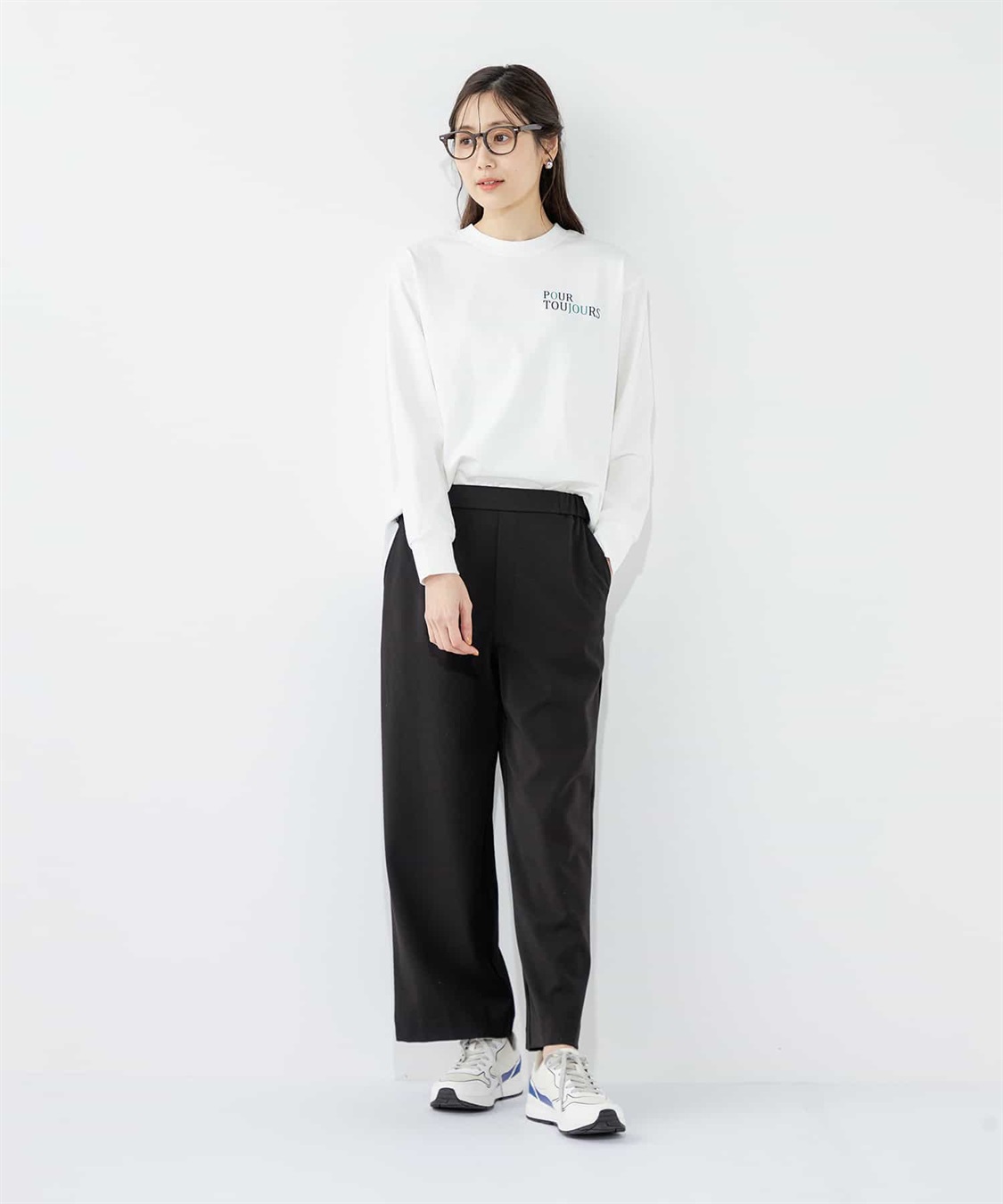 Petit Honfleur 【すご楽】ストレッチワイドパンツ_sub_26