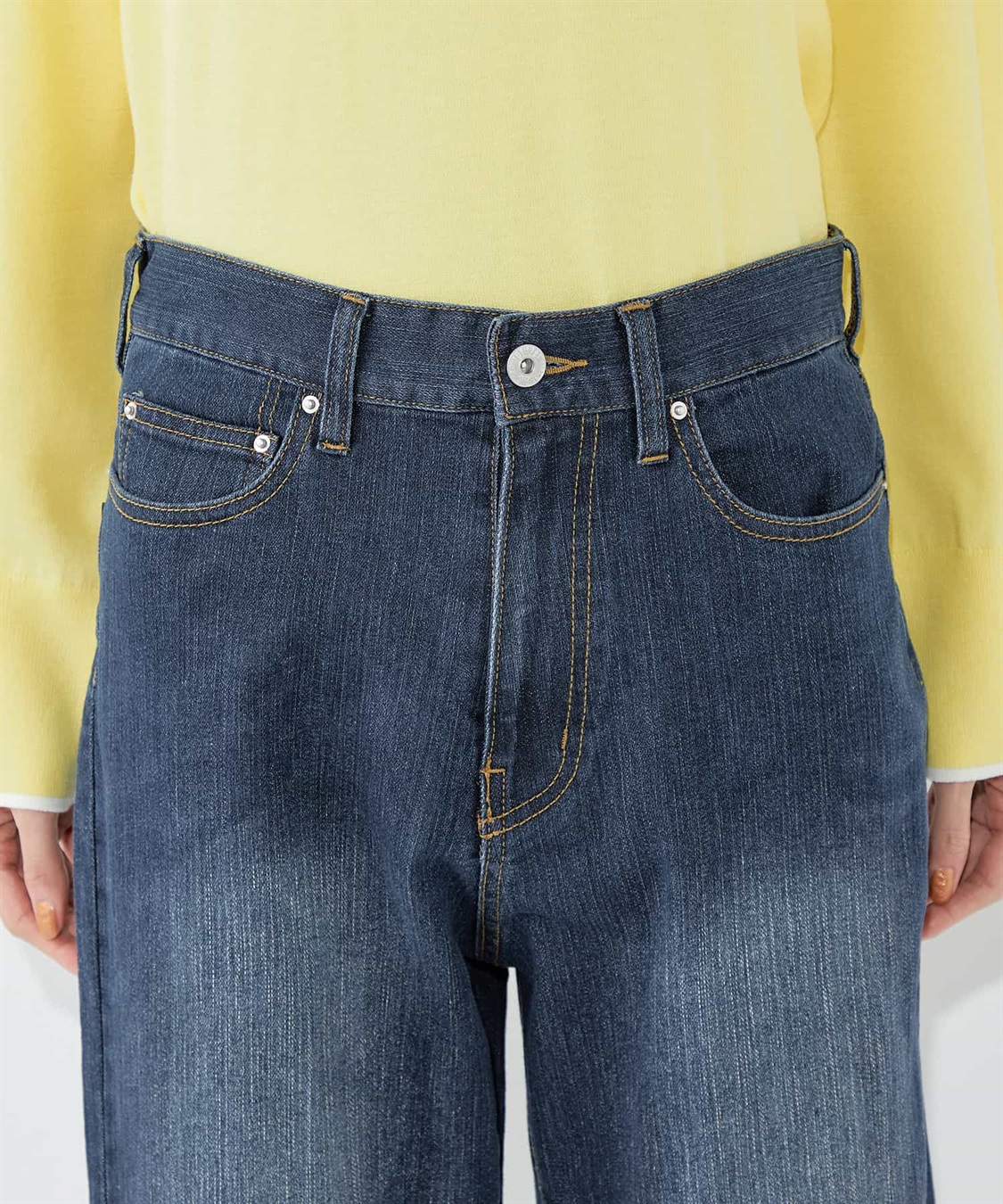 Petit Honfleur バギーデニムパンツ_sub_4