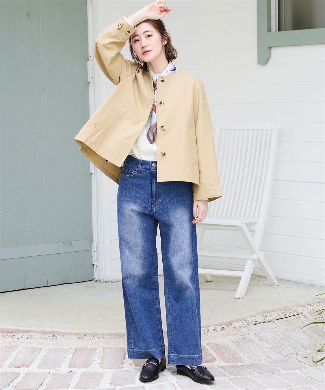 Petit Honfleur バギーデニムパンツ_sub_14