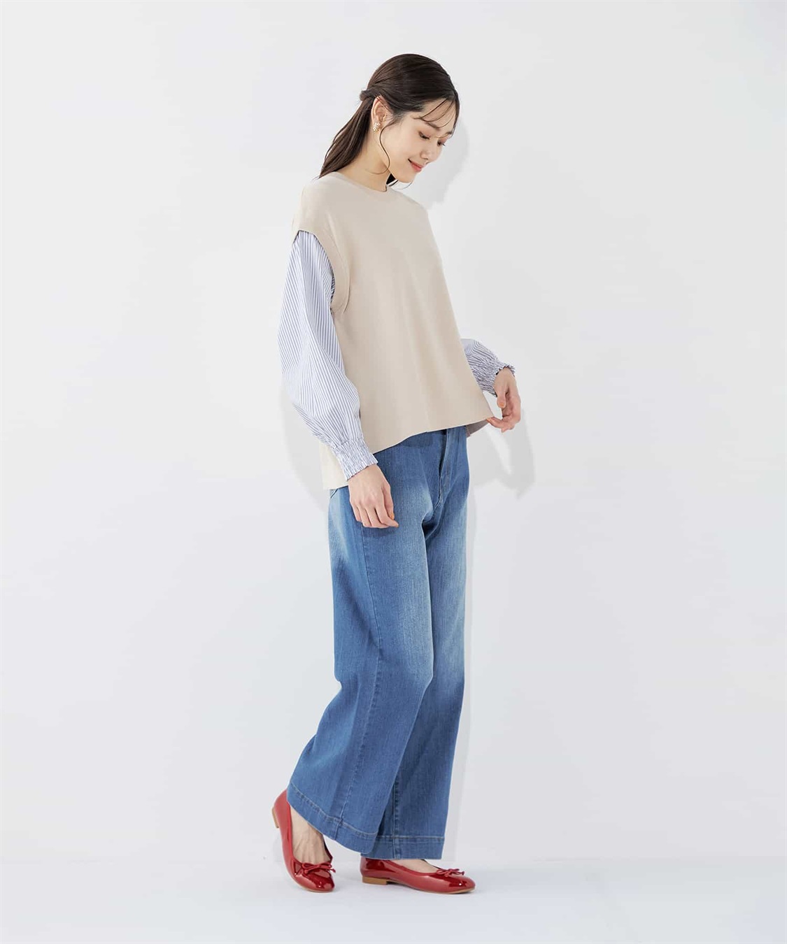 Petit Honfleur バギーデニムパンツ_sub_18