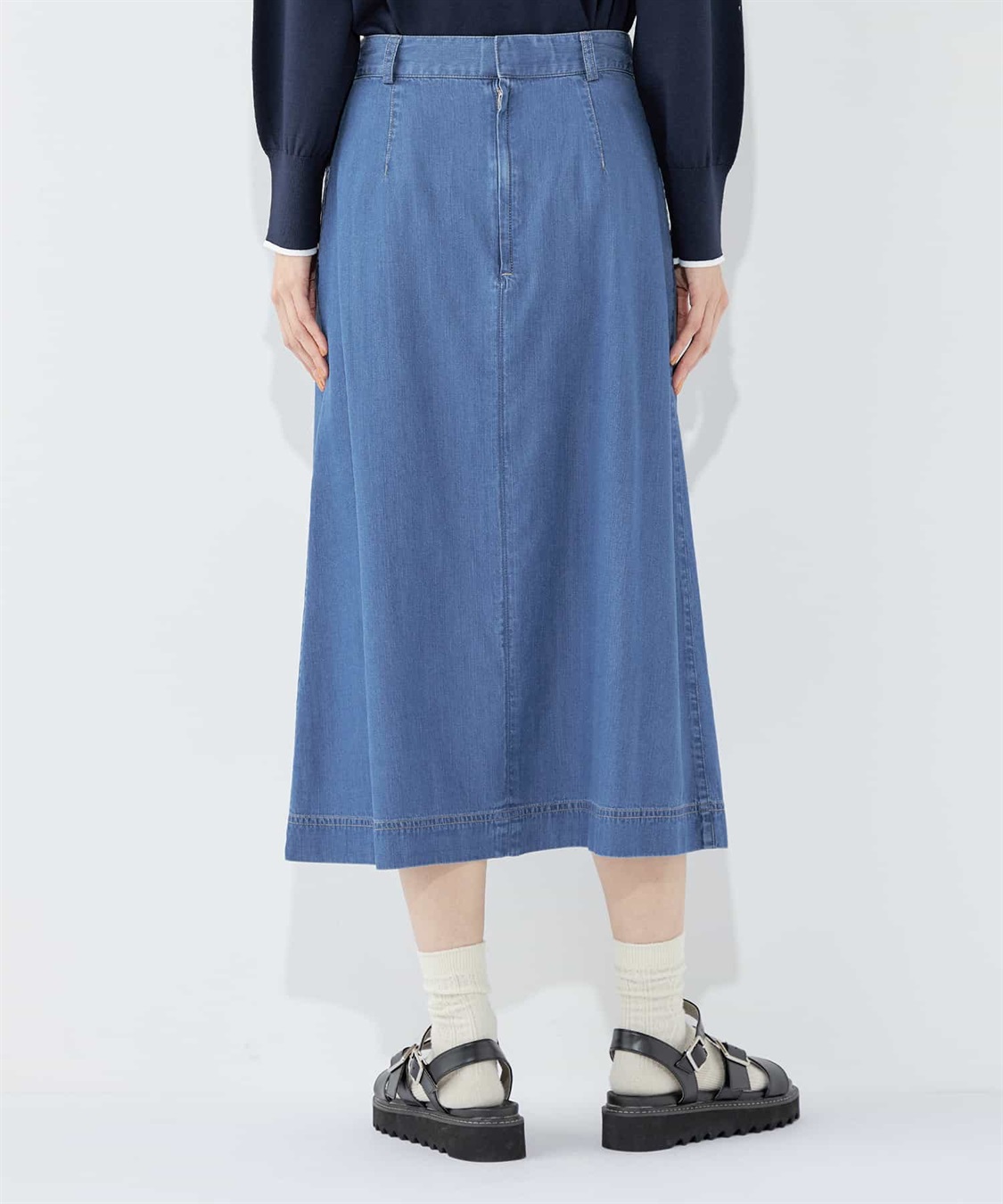 Petit Honfleur デニムフレアスカート_sub_3