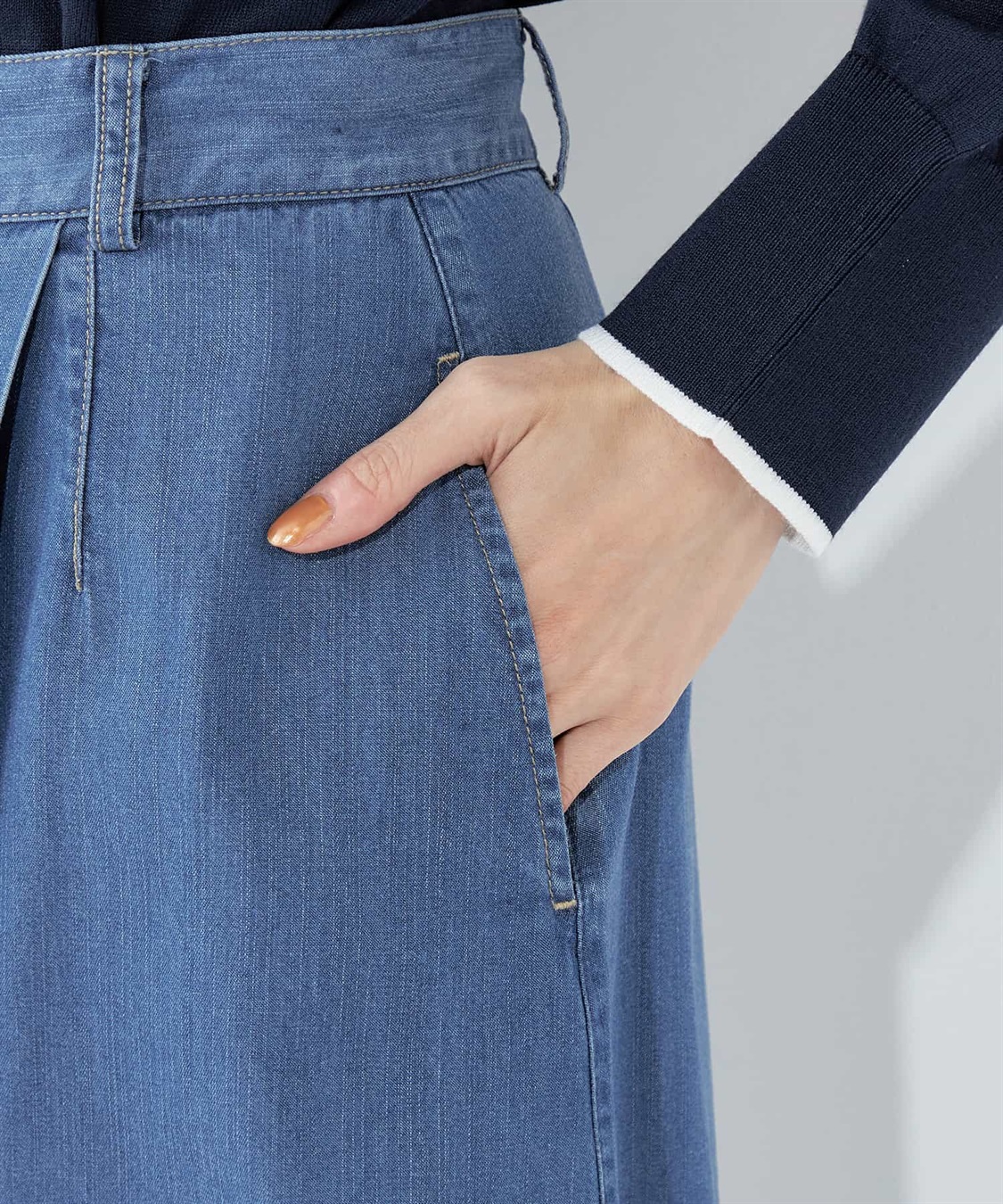 Petit Honfleur デニムフレアスカート_sub_6