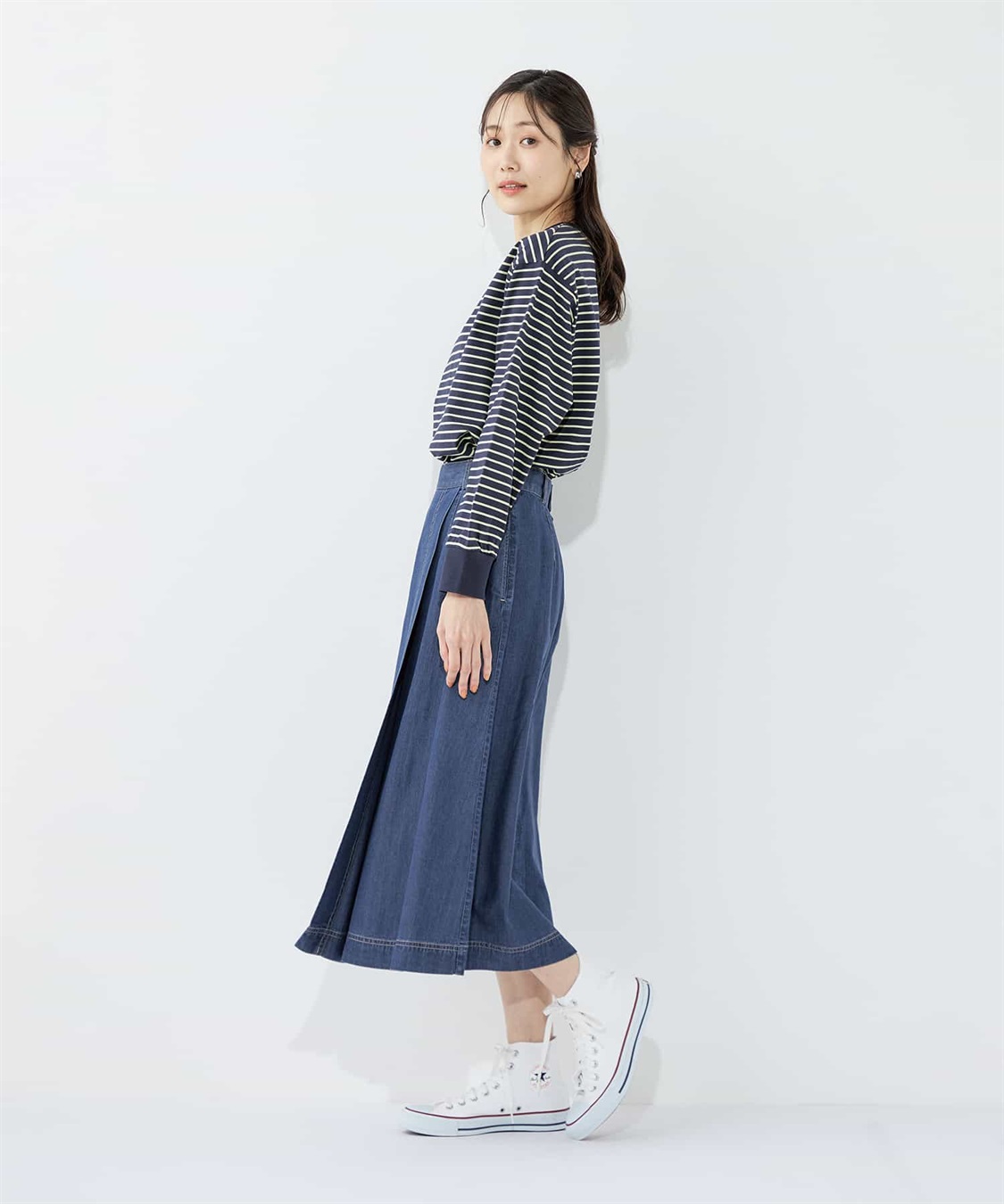 Petit Honfleur デニムフレアスカート_sub_17