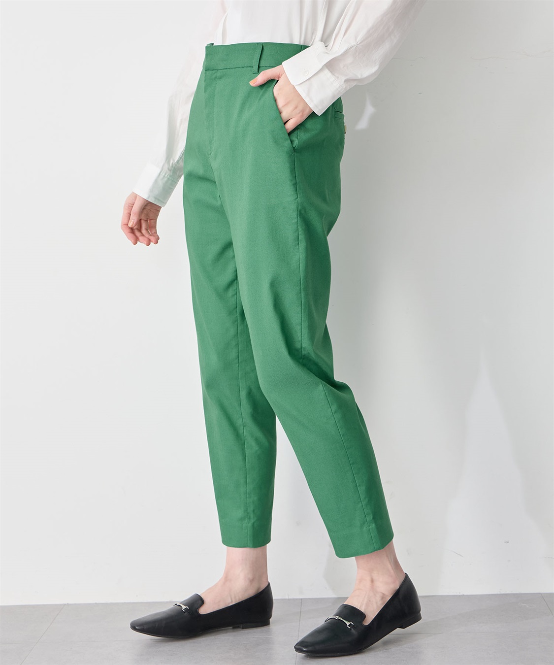 Petit Honfleur ストレッチテーパードパンツ_sub_2