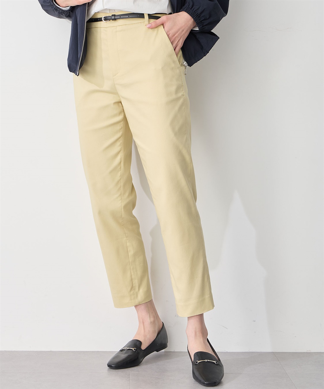 Petit Honfleur ストレッチテーパードパンツ_sub_6