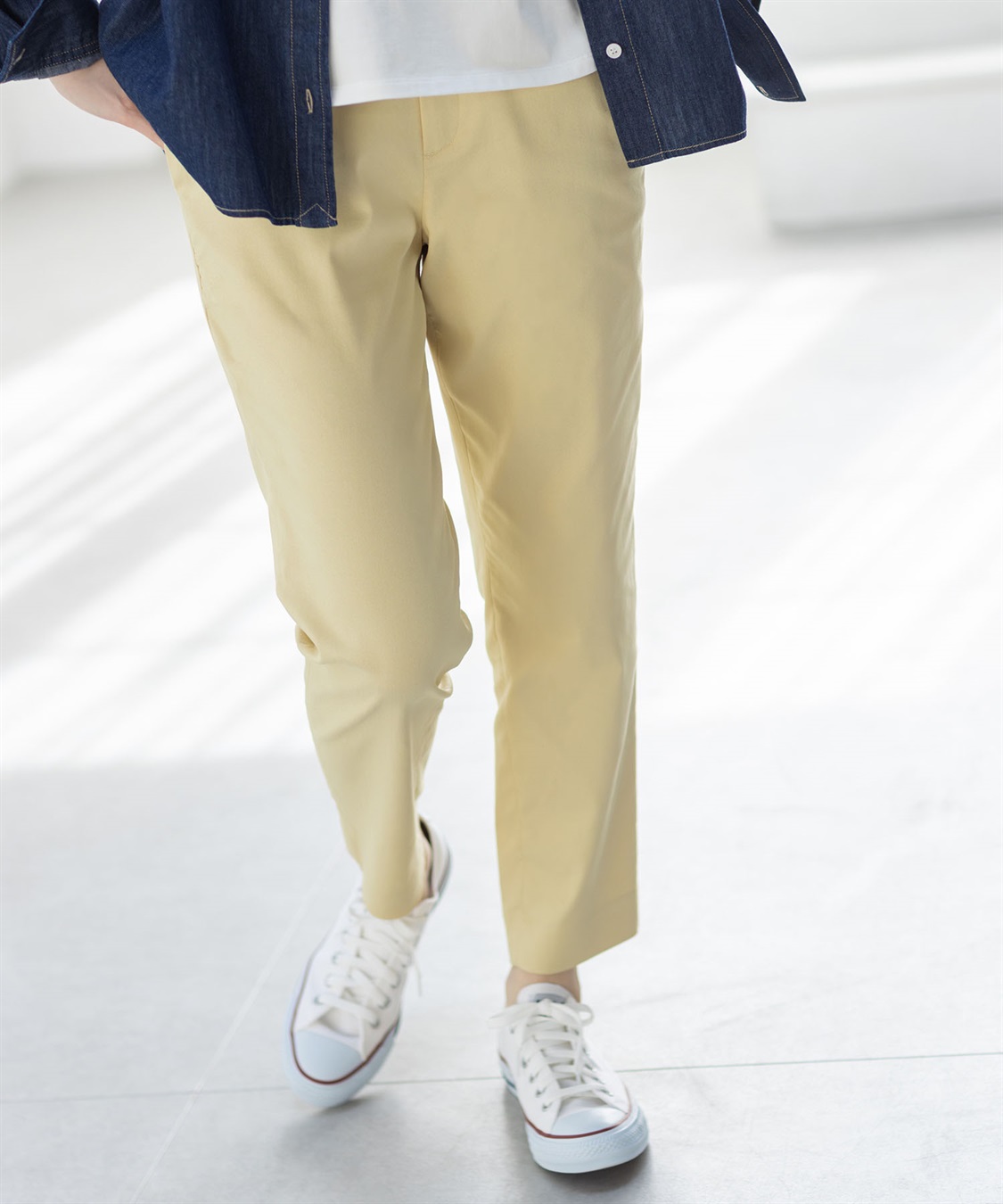 Petit Honfleur ストレッチテーパードパンツ_sub_8