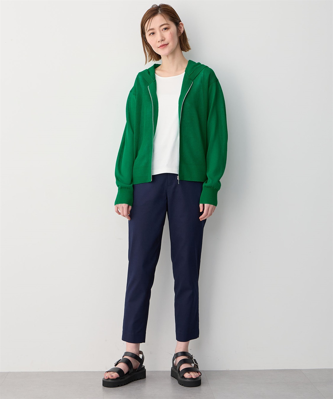 Petit Honfleur ストレッチテーパードパンツ_sub_10