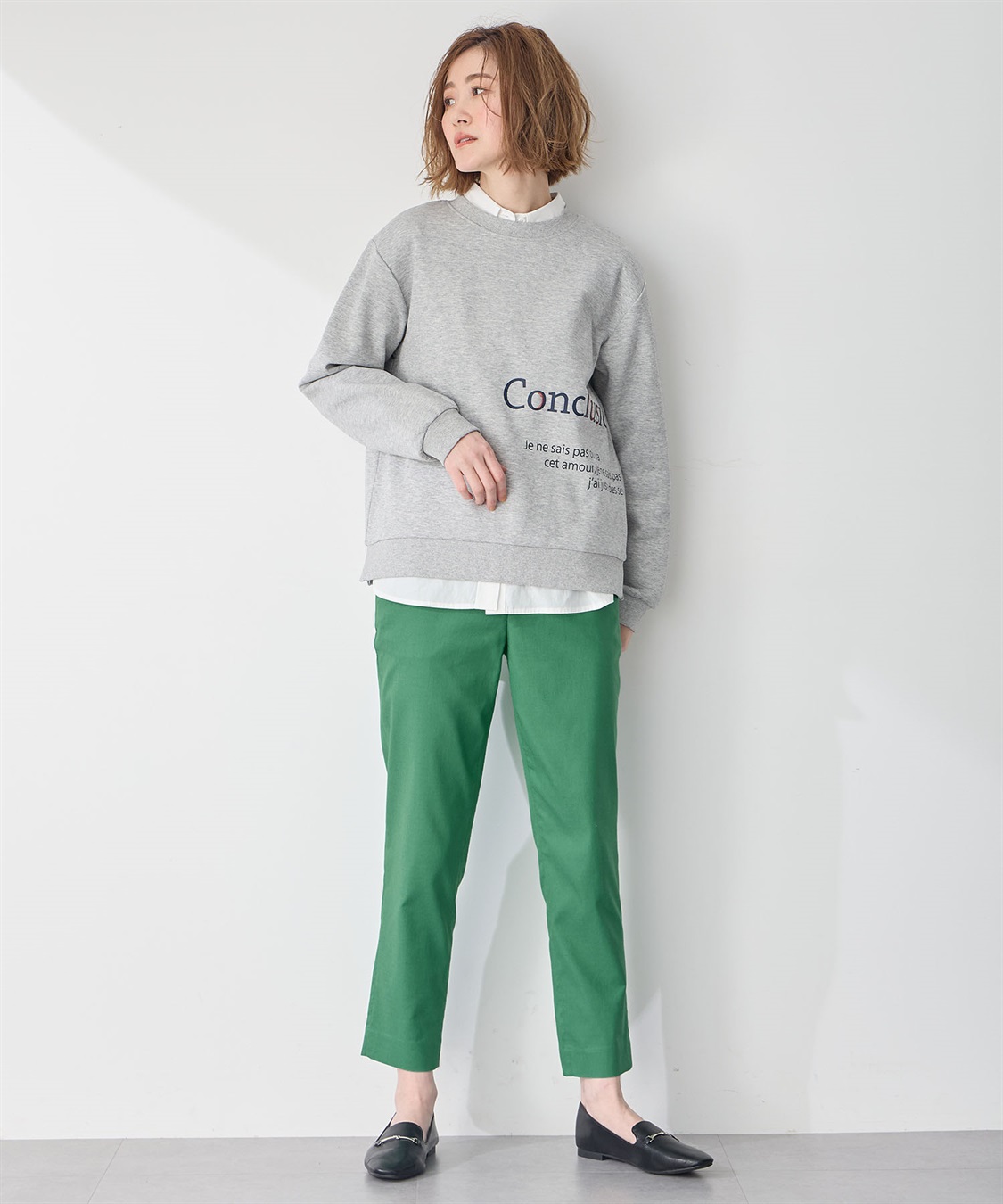 Petit Honfleur ストレッチテーパードパンツ_sub_11