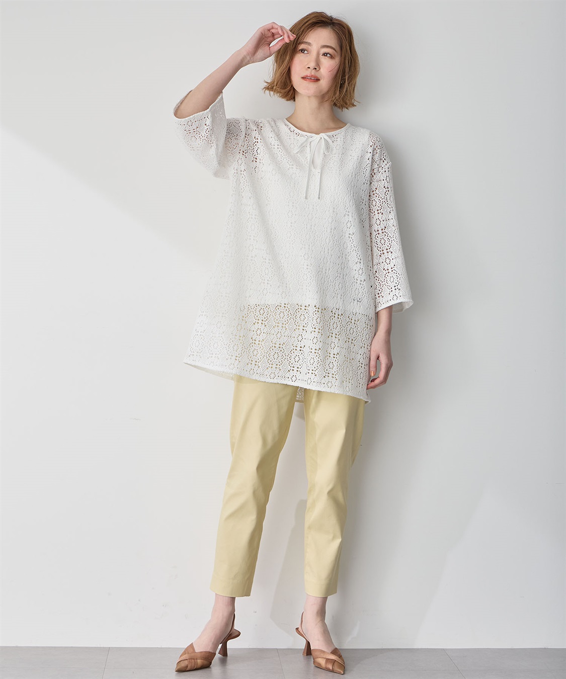 Petit Honfleur ストレッチテーパードパンツ_sub_13