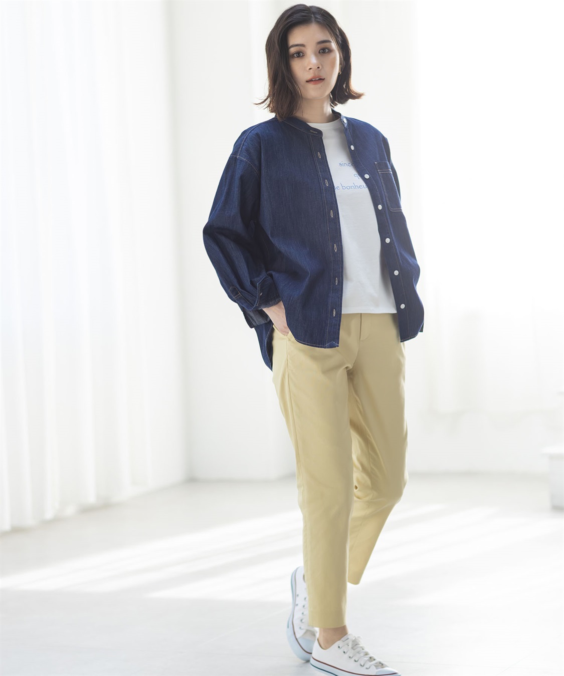 Petit Honfleur ストレッチテーパードパンツ_sub_16