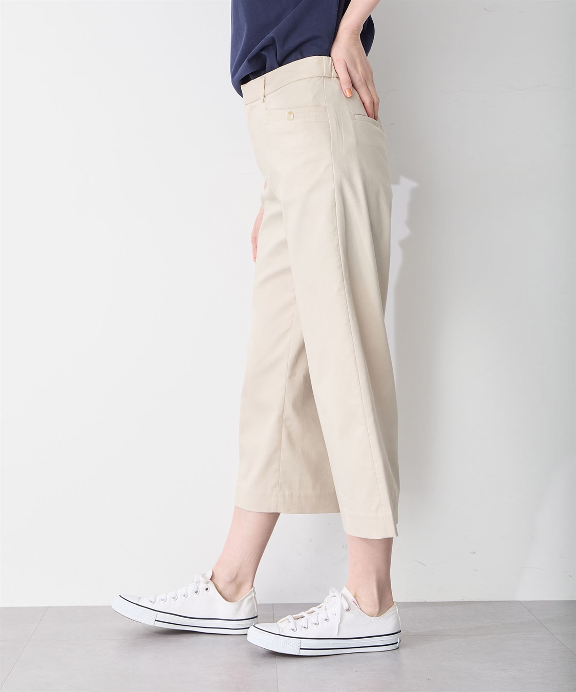 Petit Honfleur ストレッチクロップドパンツ_sub_2