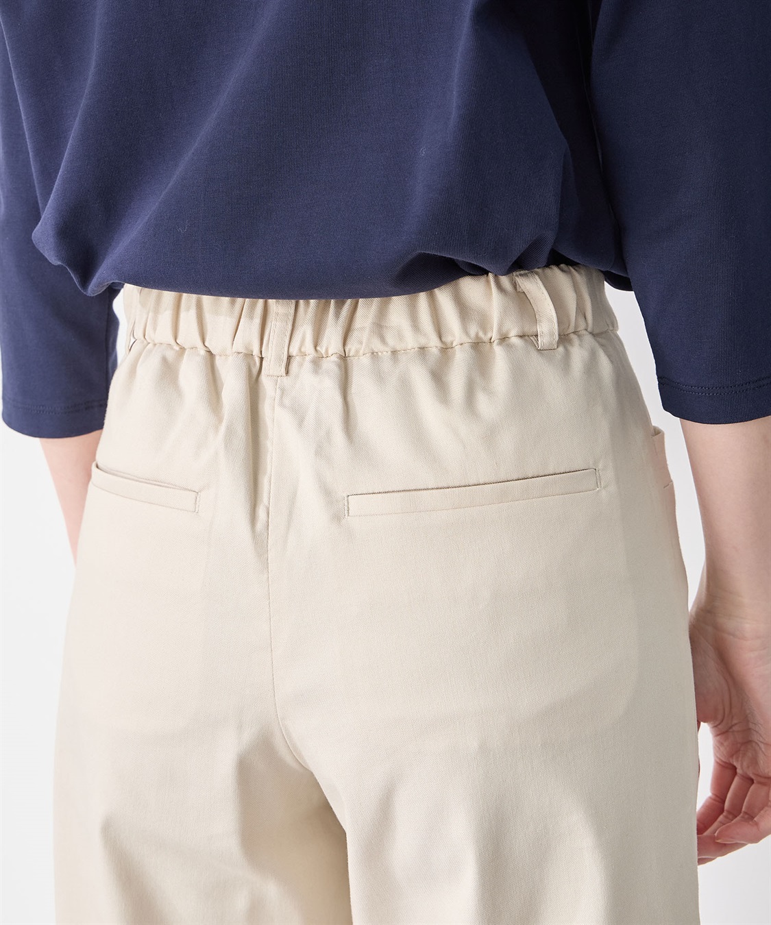 Petit Honfleur ストレッチクロップドパンツ_sub_4