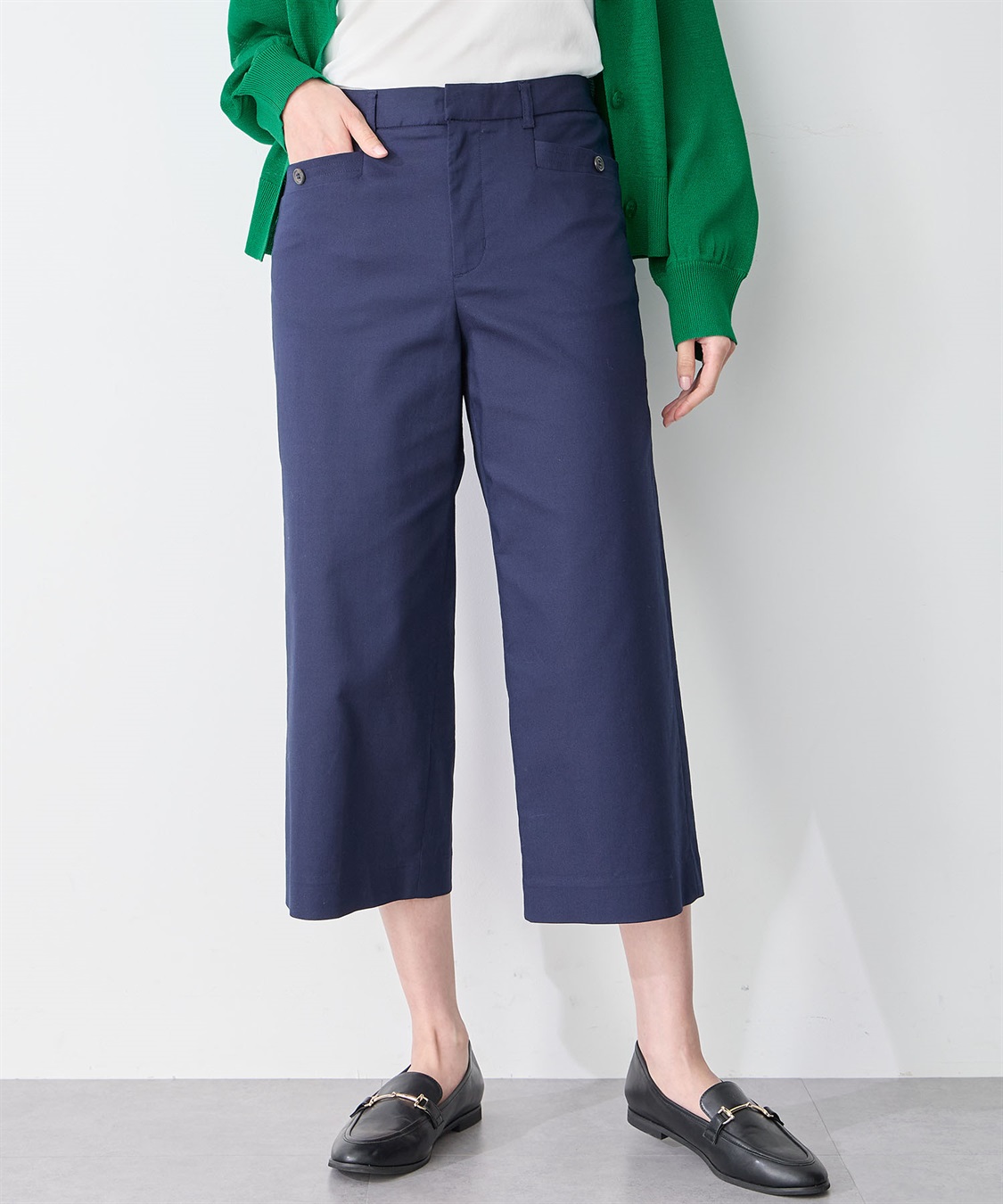 Petit Honfleur ストレッチクロップドパンツ_sub_8