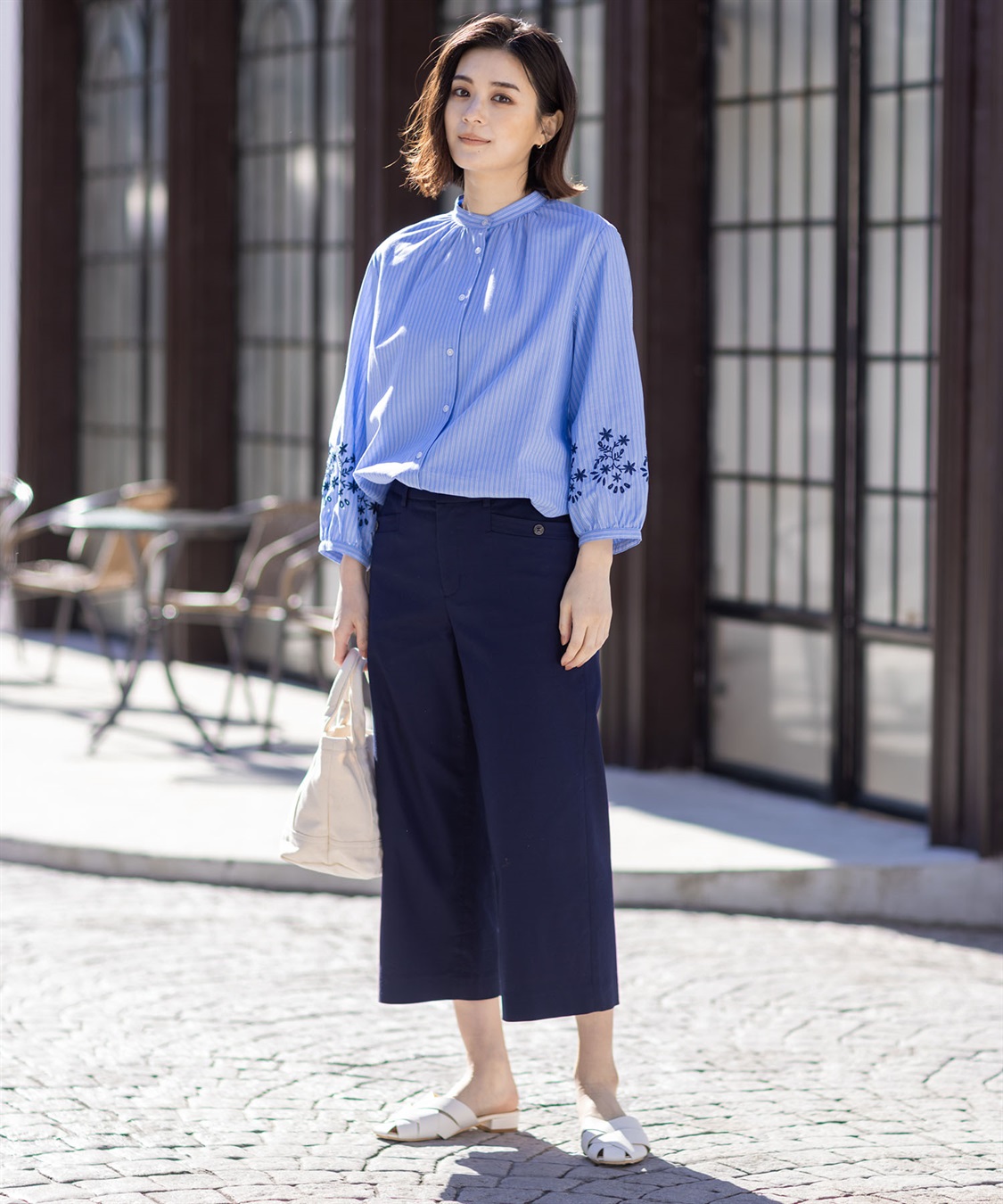 Petit Honfleur ストレッチクロップドパンツ_sub_13