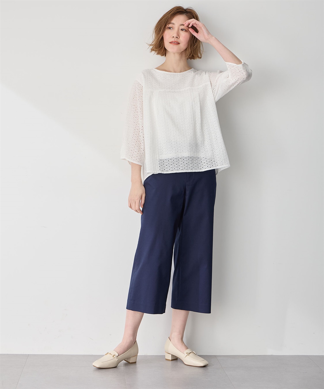 Petit Honfleur ストレッチクロップドパンツ_sub_16