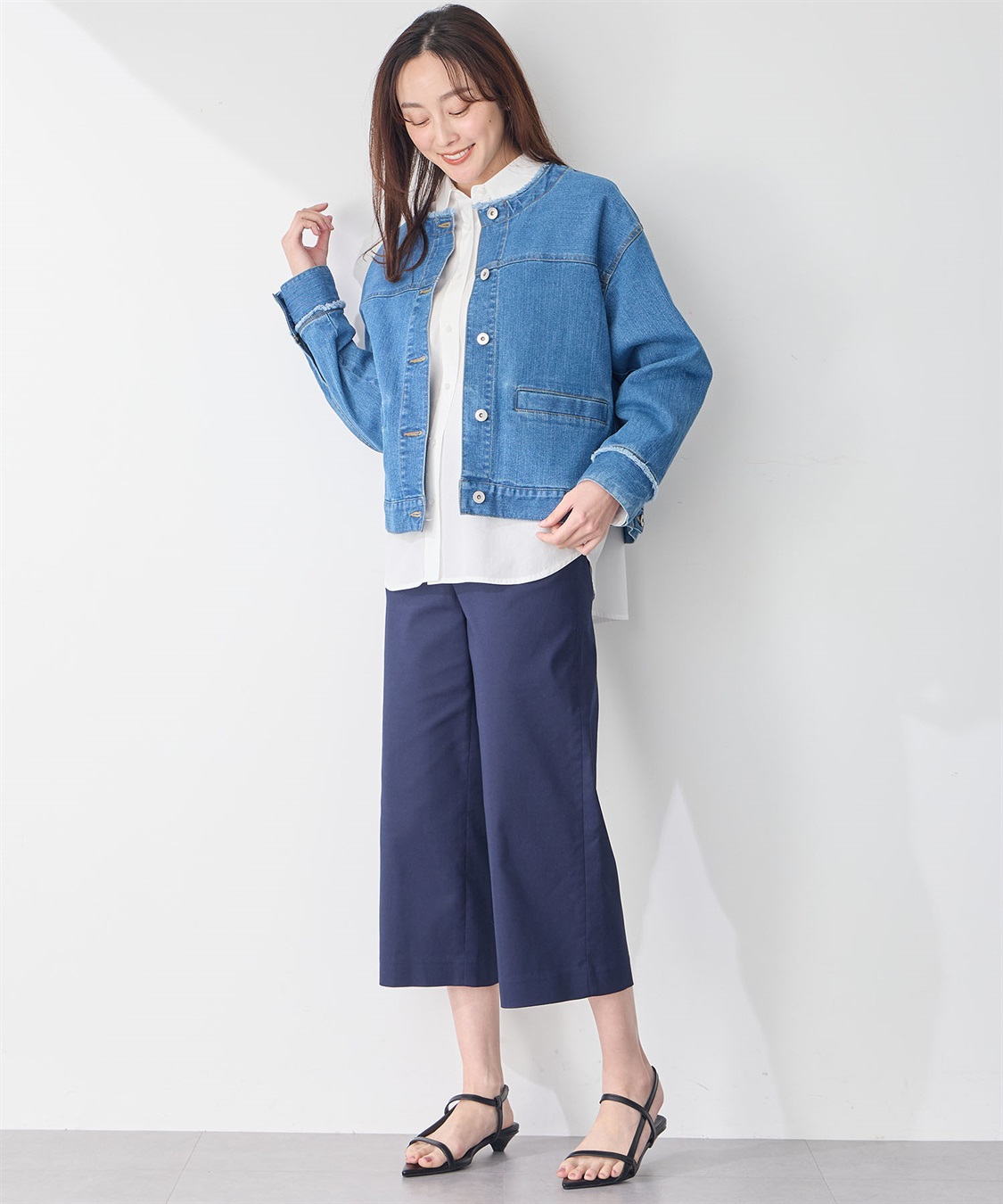 Petit Honfleur ストレッチクロップドパンツ_sub_17