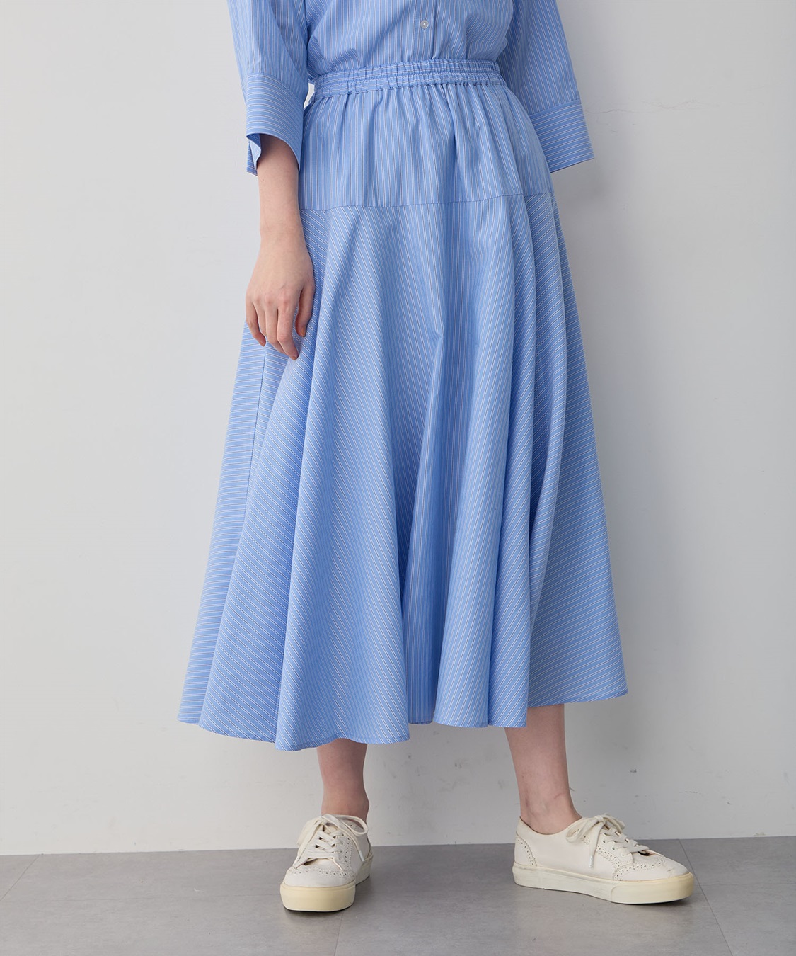 Petit Honfleur ストライプフレアスカート_sub_7