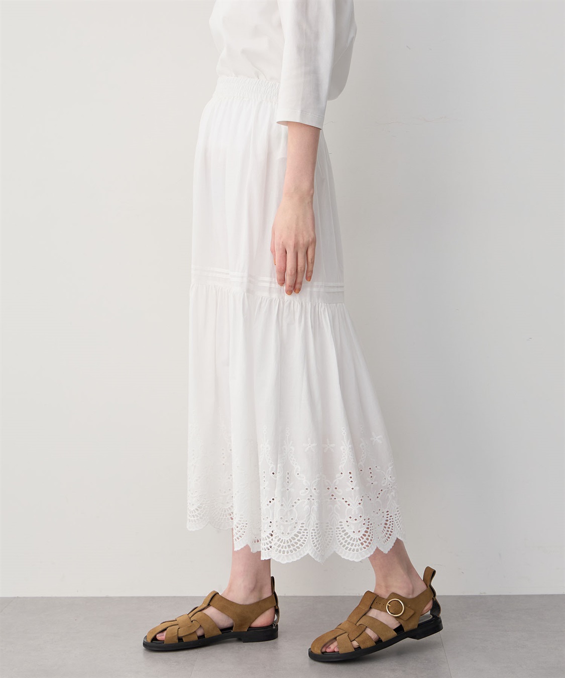 レーススカート Petit Honfleur｜クロスプラス公式通販サイト