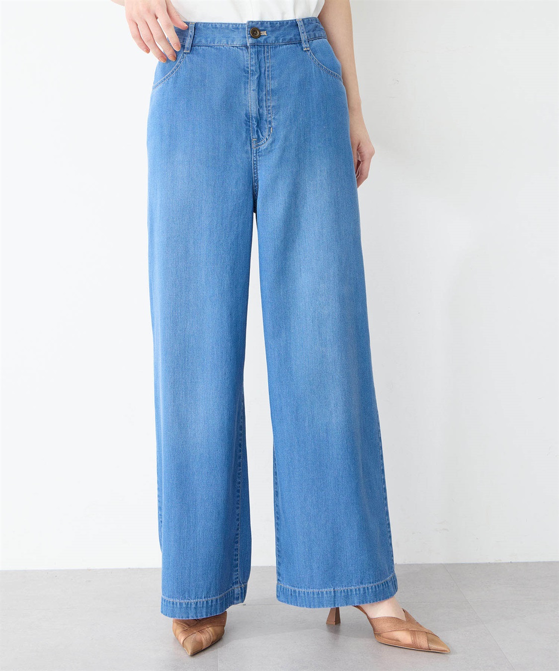 Petit Honfleur デニムワイドパンツ_sub_1