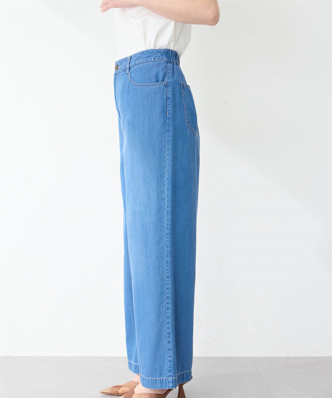 Petit Honfleur デニムワイドパンツ_sub_2