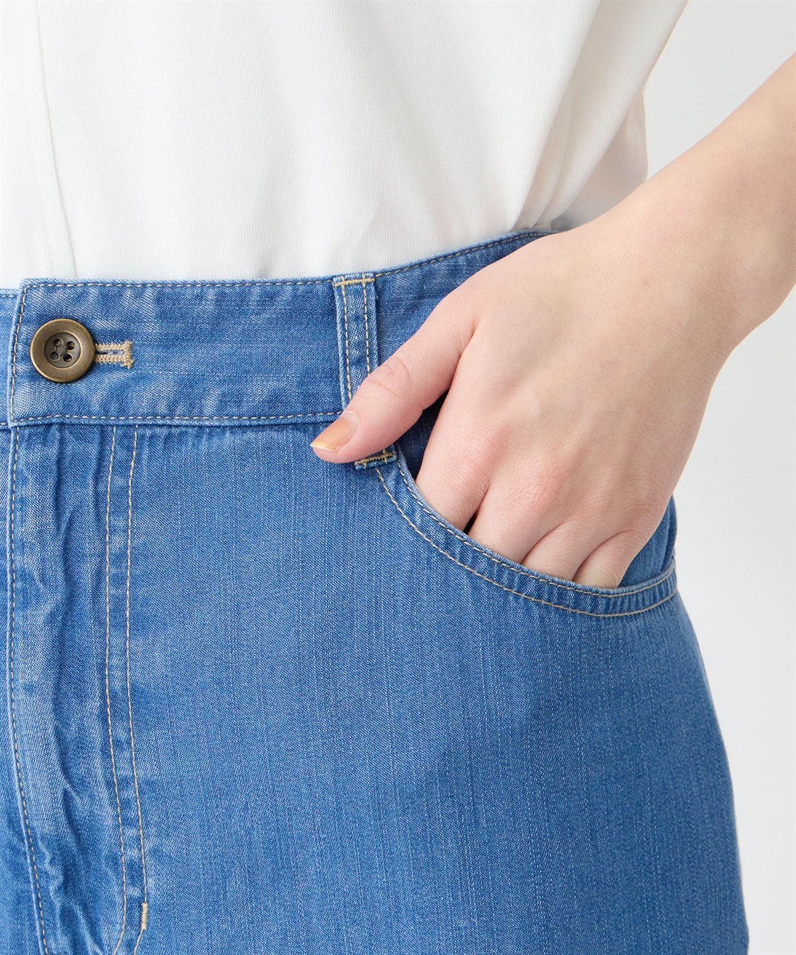 Petit Honfleur デニムワイドパンツ_sub_7