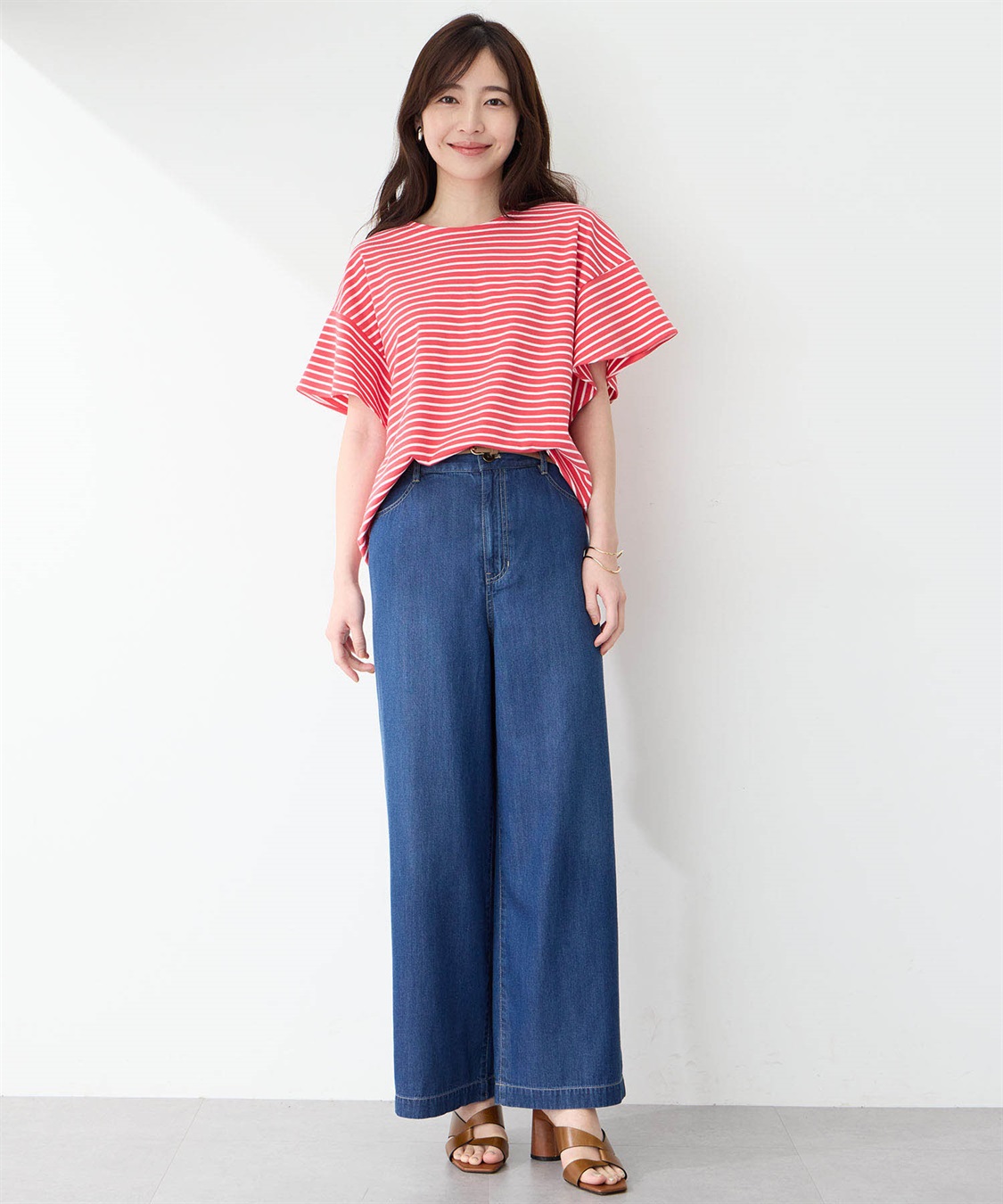 Petit Honfleur デニムワイドパンツ_sub_9