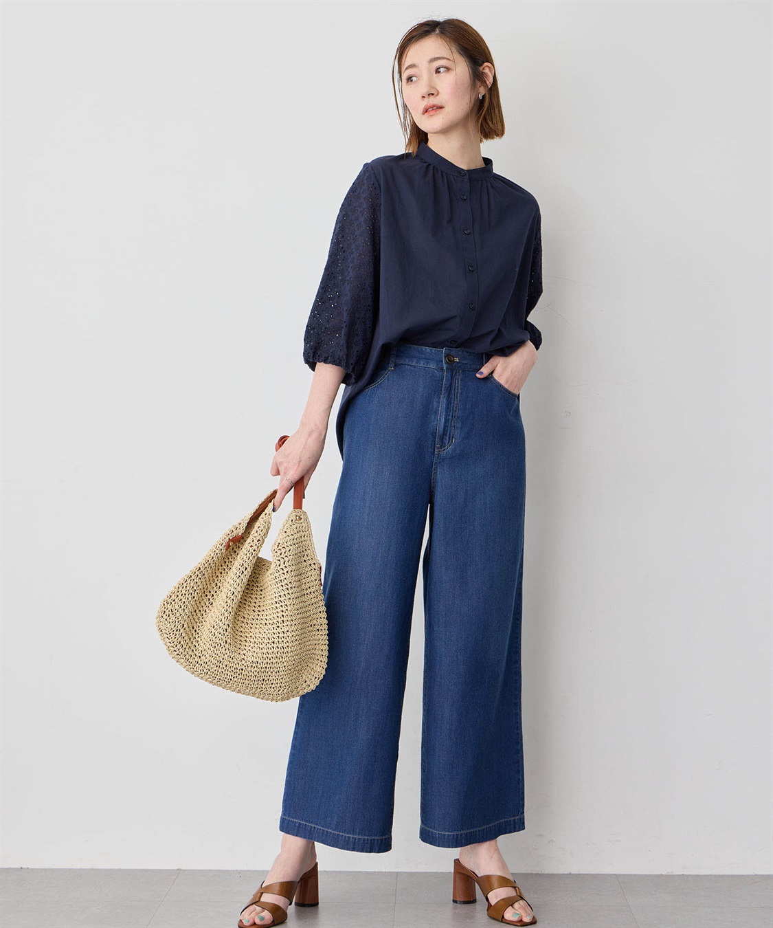 Petit Honfleur デニムワイドパンツ_sub_11