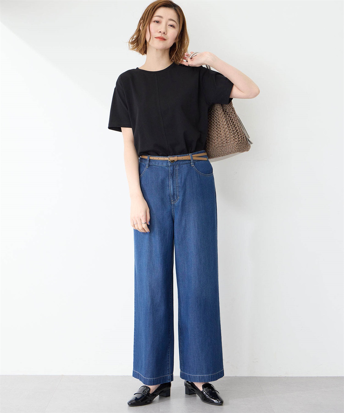 Petit Honfleur デニムワイドパンツ_sub_12