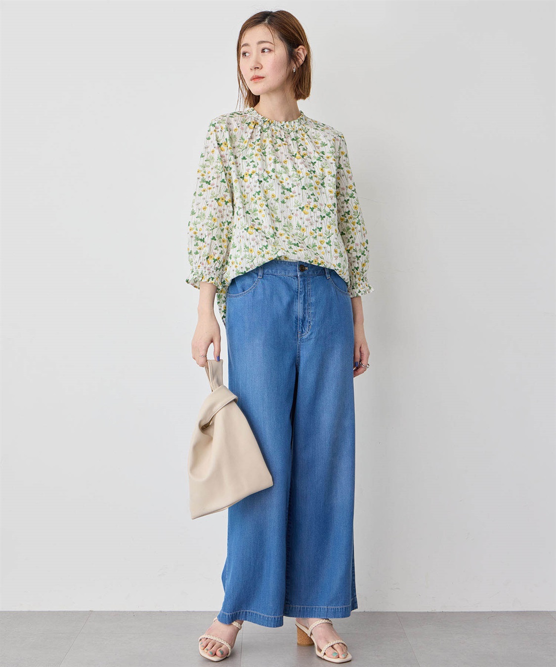 Petit Honfleur デニムワイドパンツ_sub_15