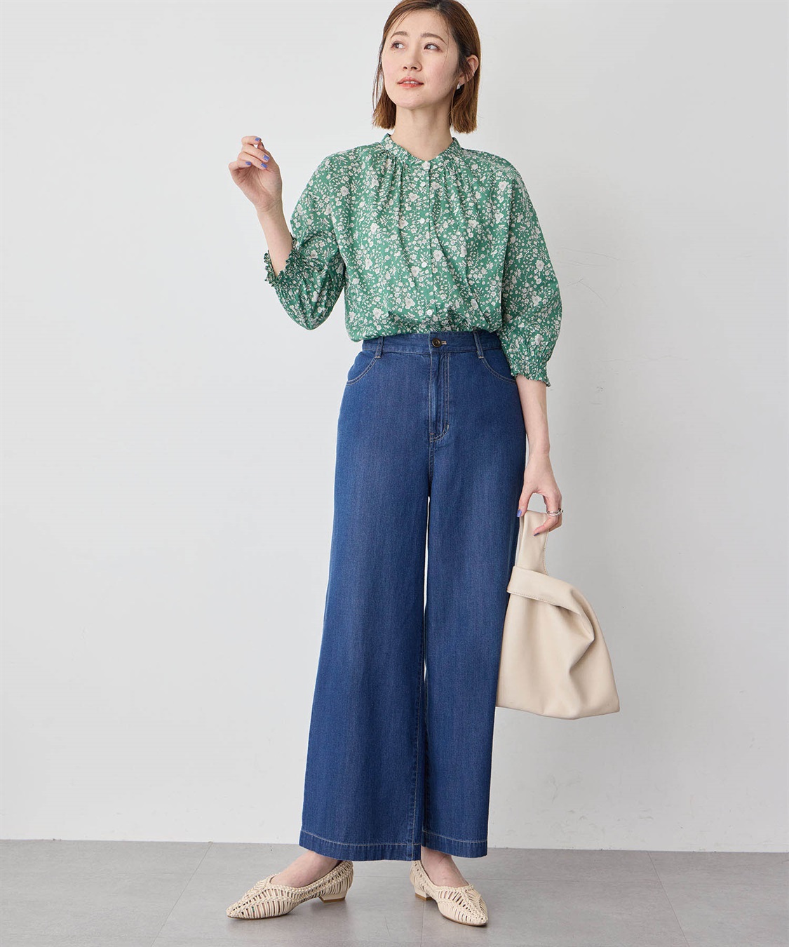 Petit Honfleur デニムワイドパンツ_sub_17