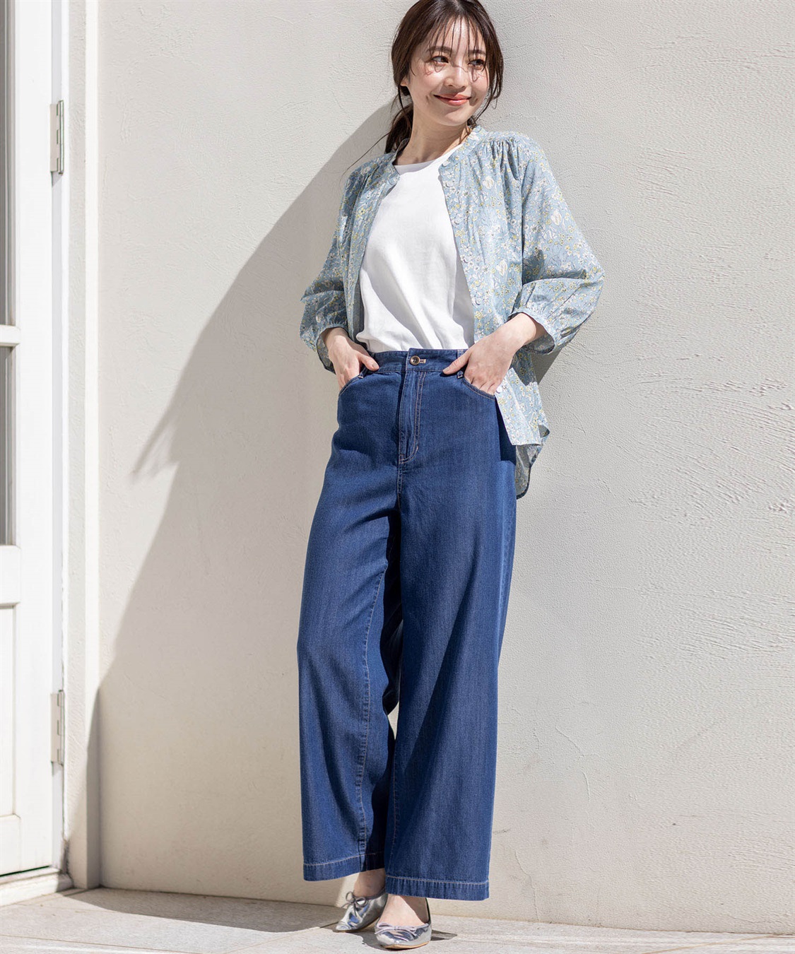 Petit Honfleur デニムワイドパンツ_sub_18