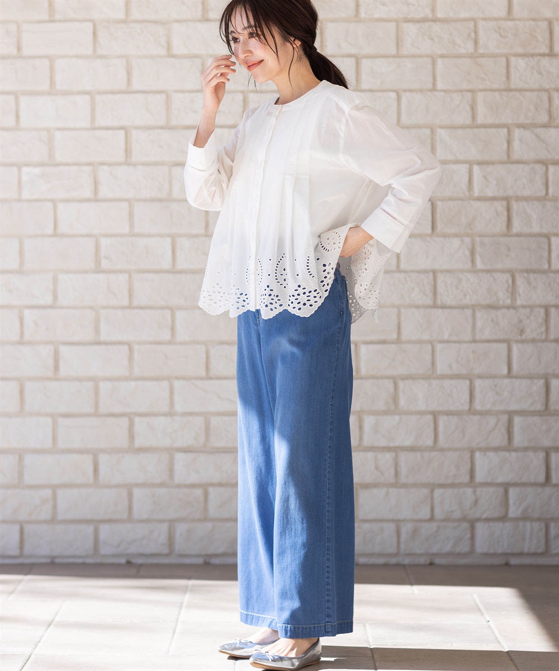 Petit Honfleur デニムワイドパンツ_sub_19