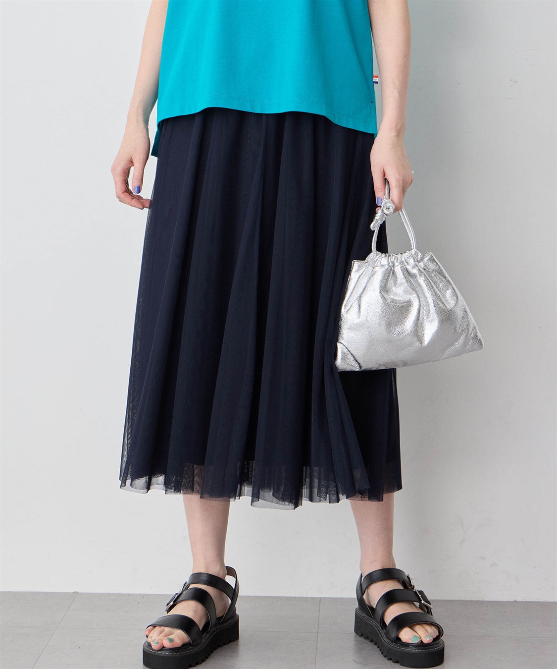 Petit Honfleur チュールスカート_sub_1