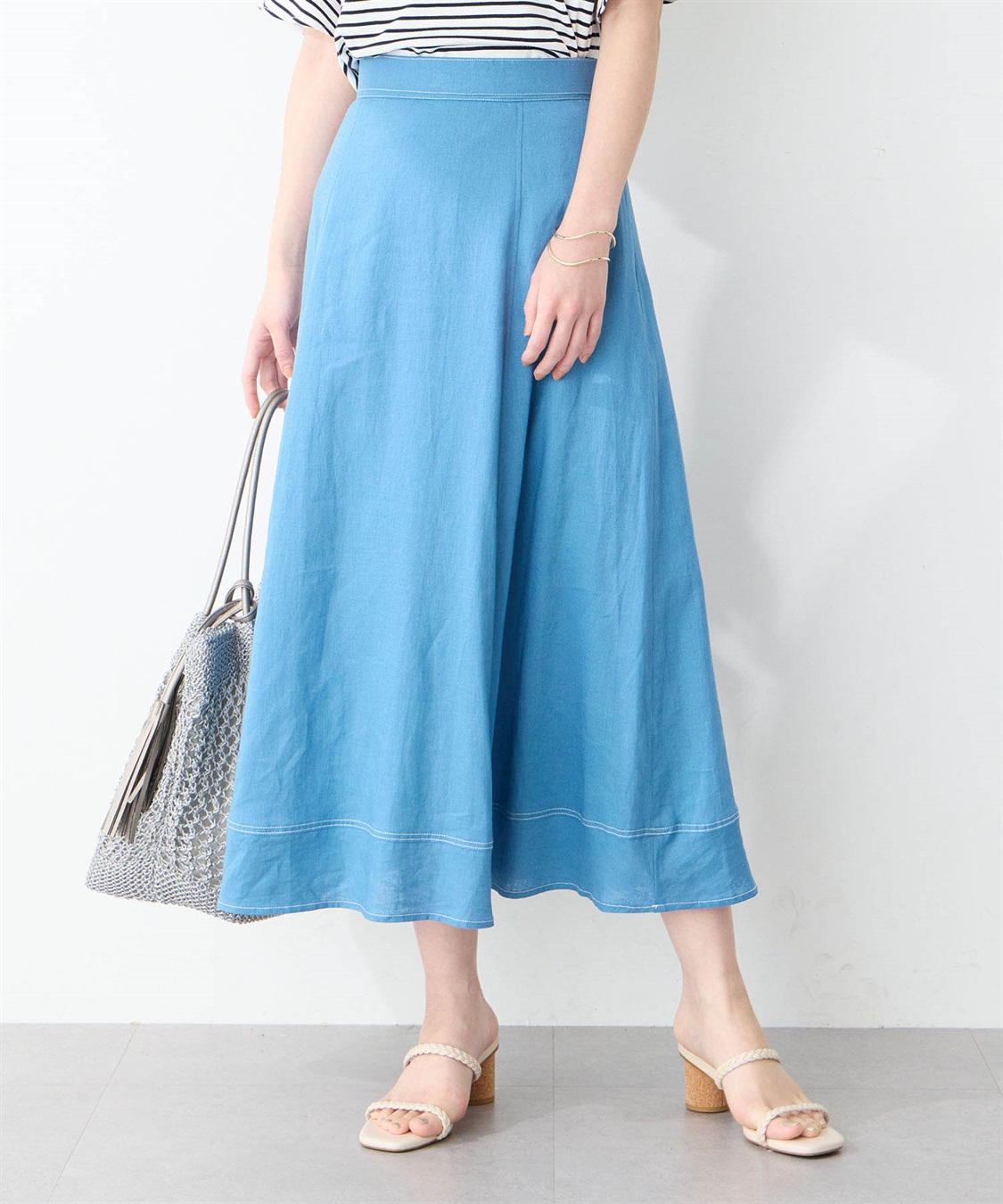 Petit Honfleur ストレッチフレアスカート_sub_1