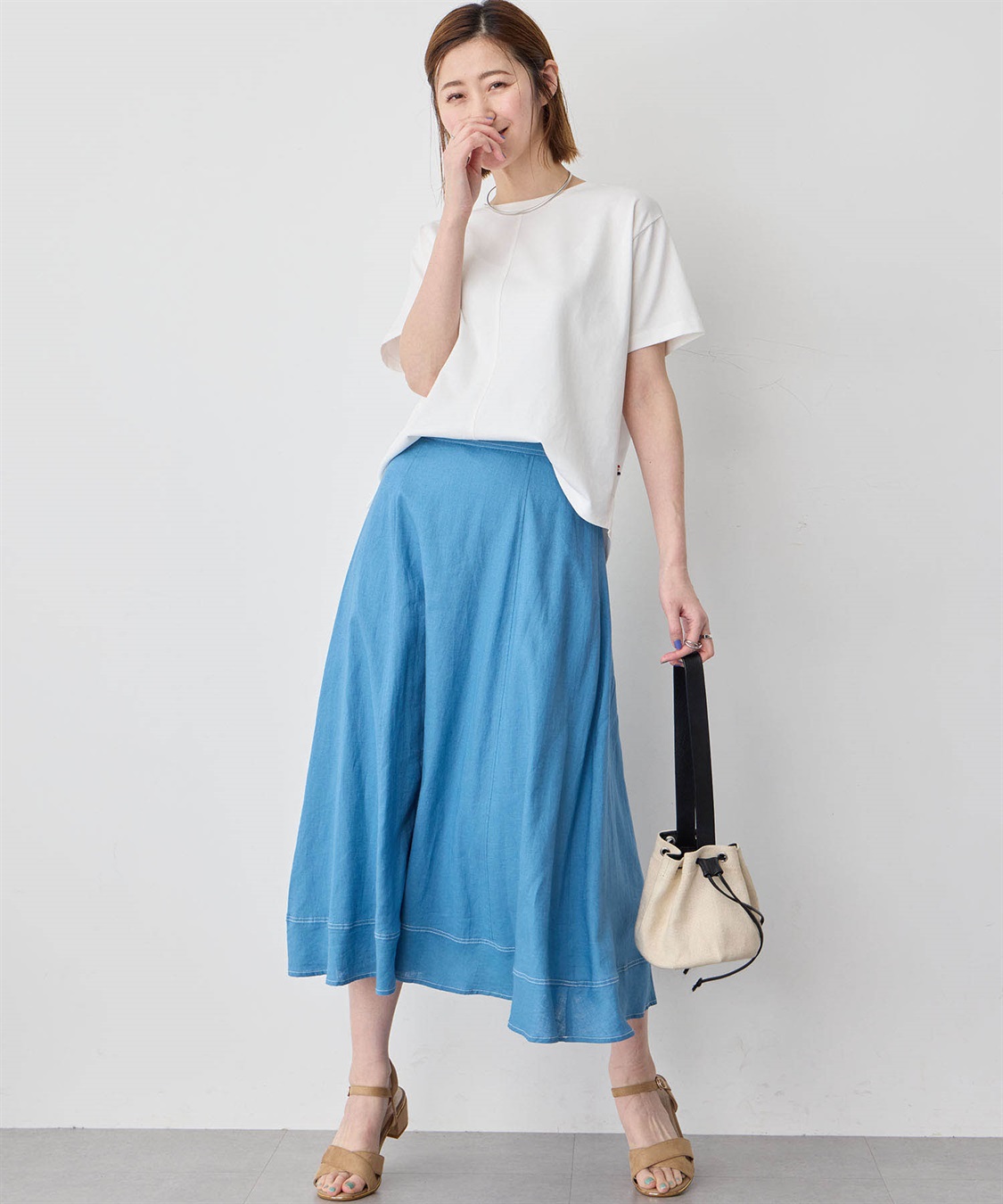 Petit Honfleur ストレッチフレアスカート_sub_11