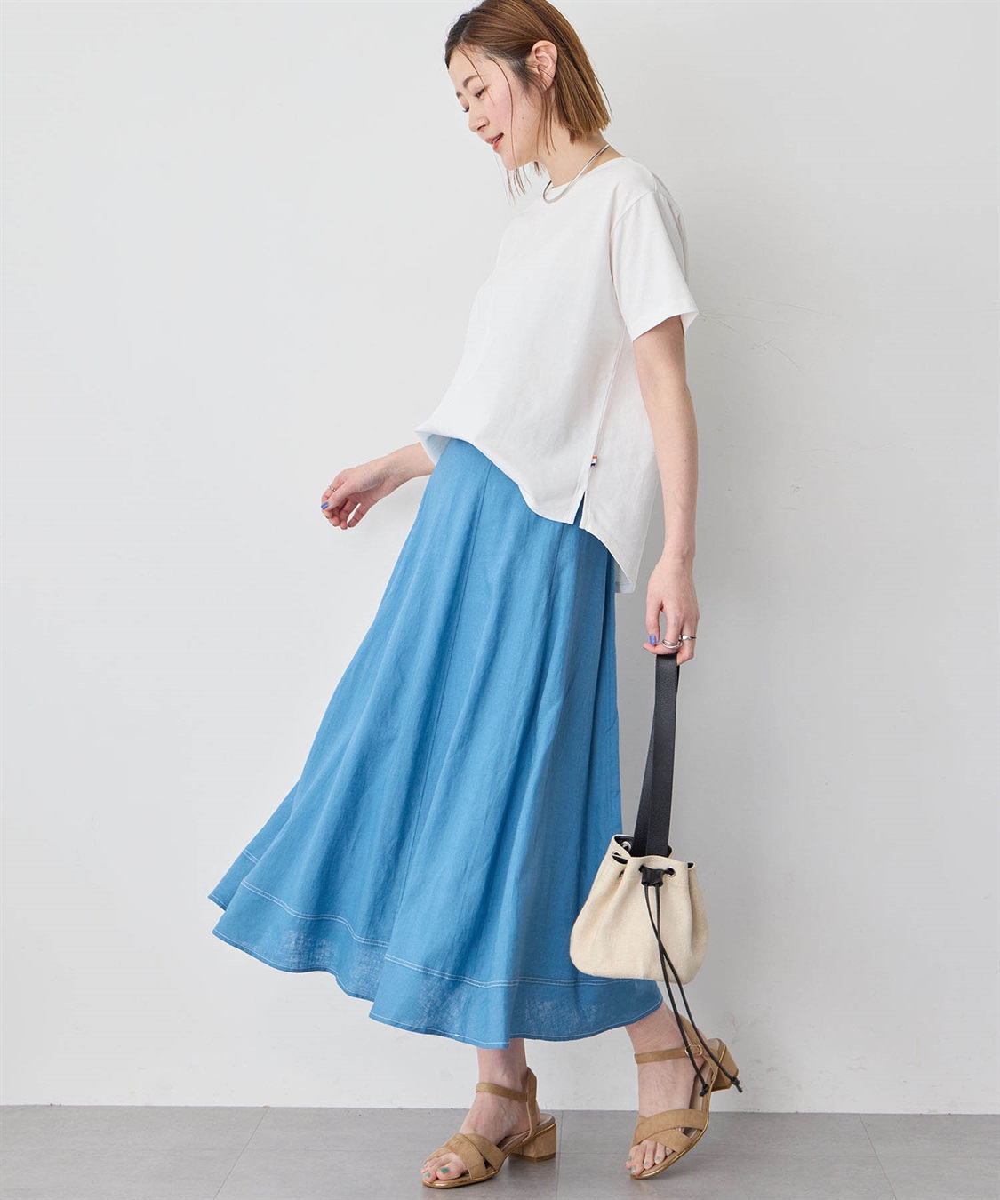 Petit Honfleur ストレッチフレアスカート_sub_12