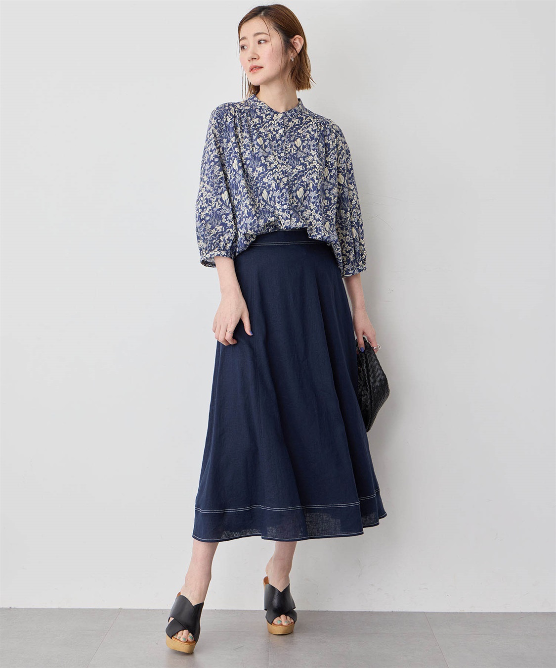 Petit Honfleur ストレッチフレアスカート_sub_13