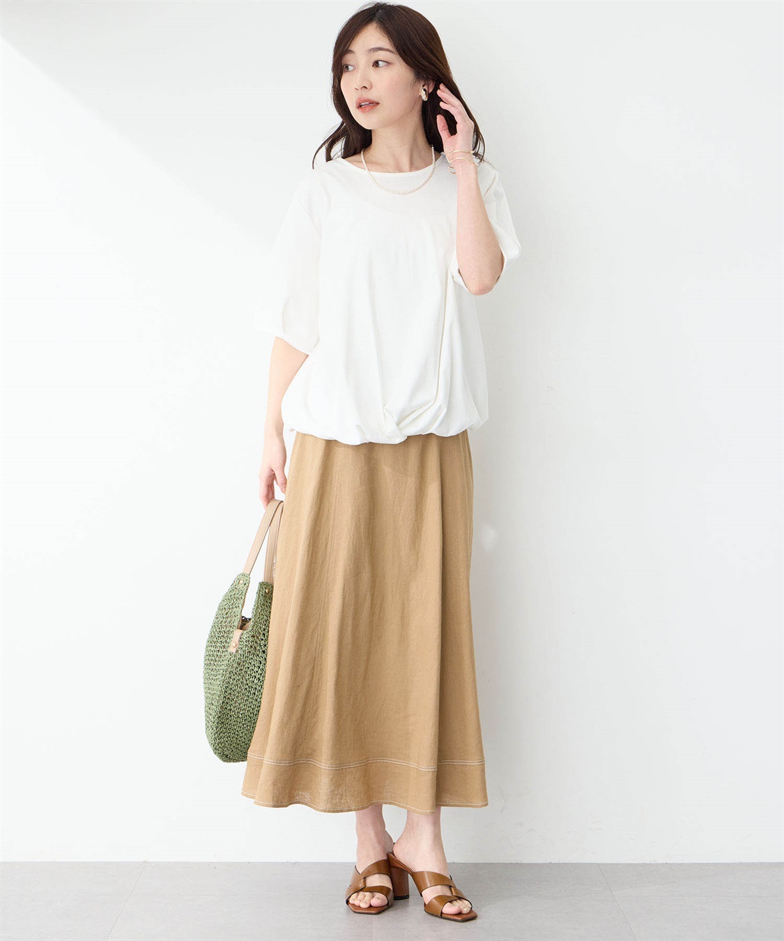 Petit Honfleur ストレッチフレアスカート_sub_14