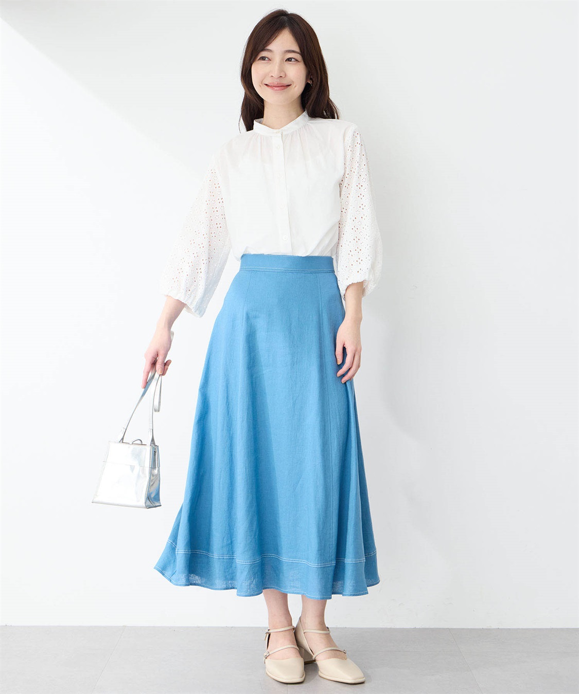 Petit Honfleur ストレッチフレアスカート_sub_16