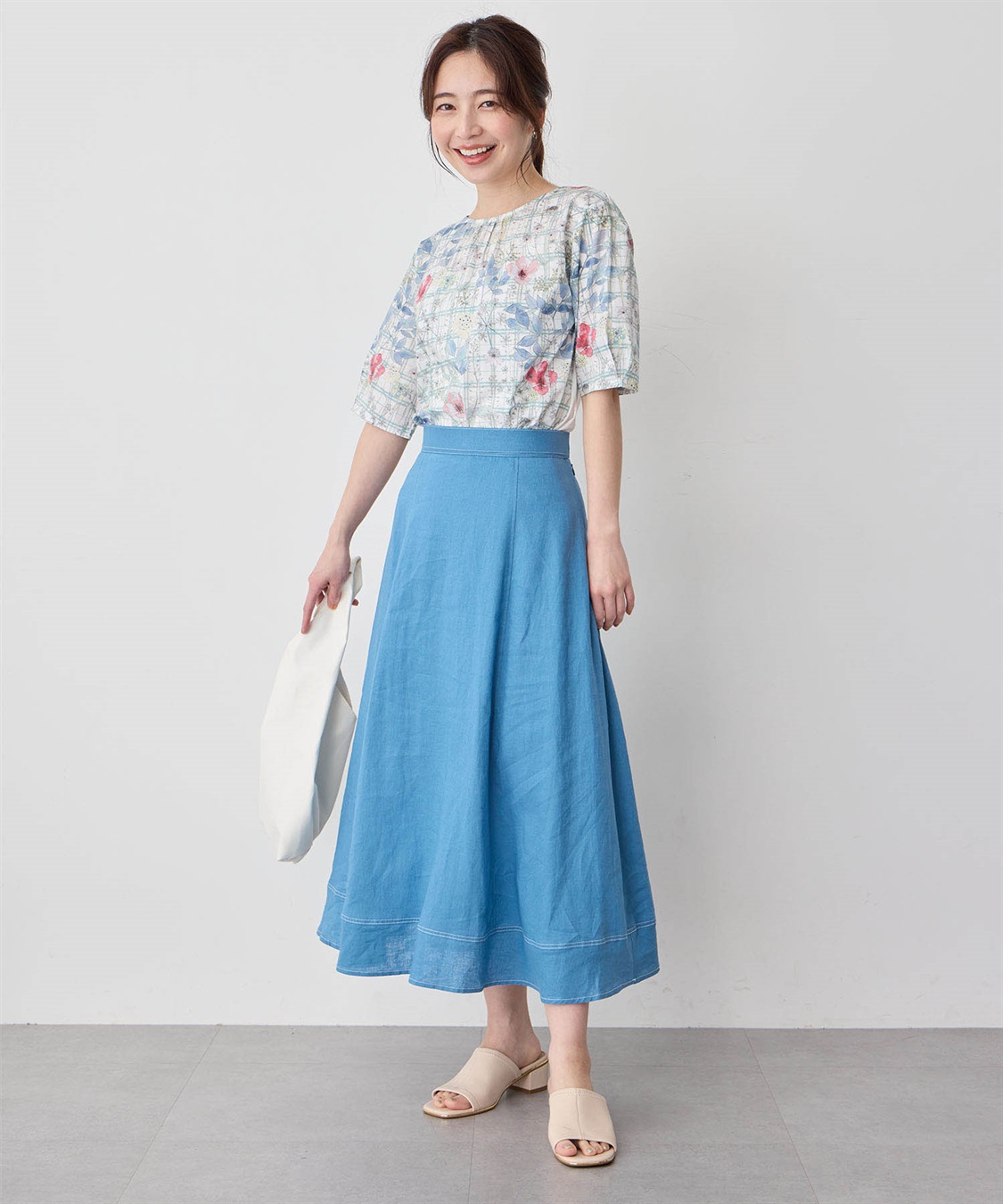 Petit Honfleur ストレッチフレアスカート_sub_18