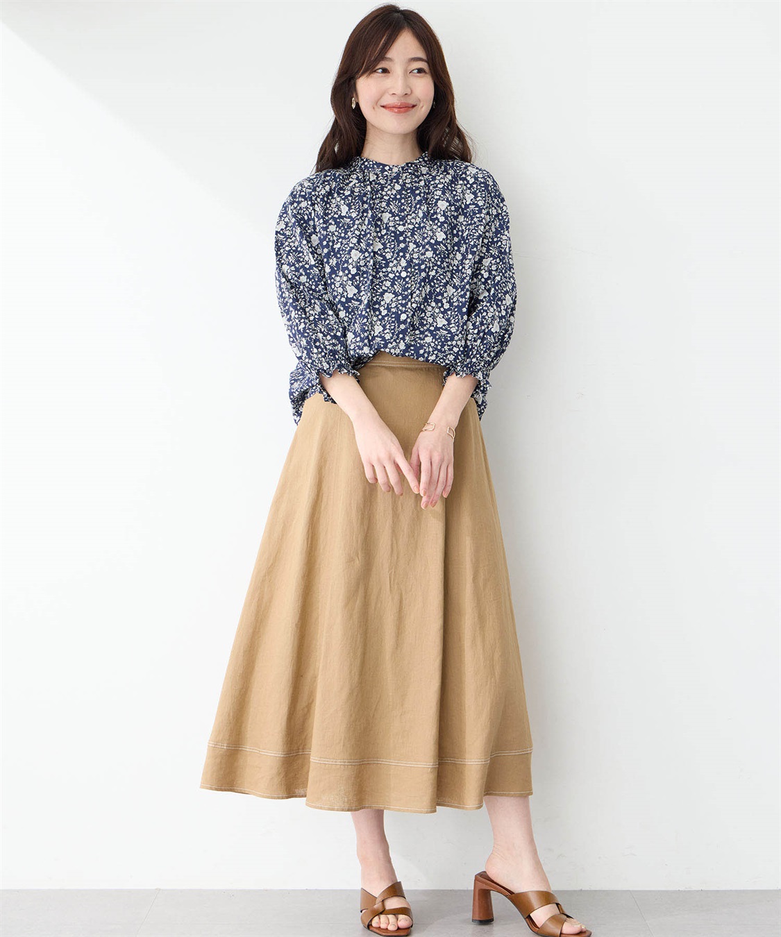 Petit Honfleur ストレッチフレアスカート_sub_19