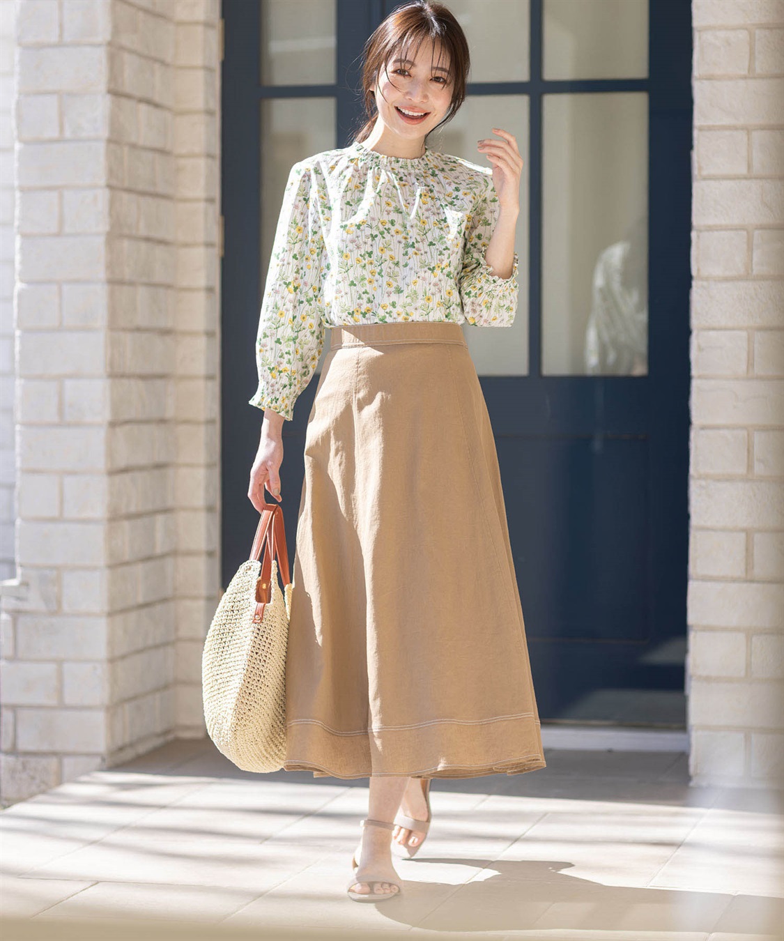 Petit Honfleur ストレッチフレアスカート_sub_21