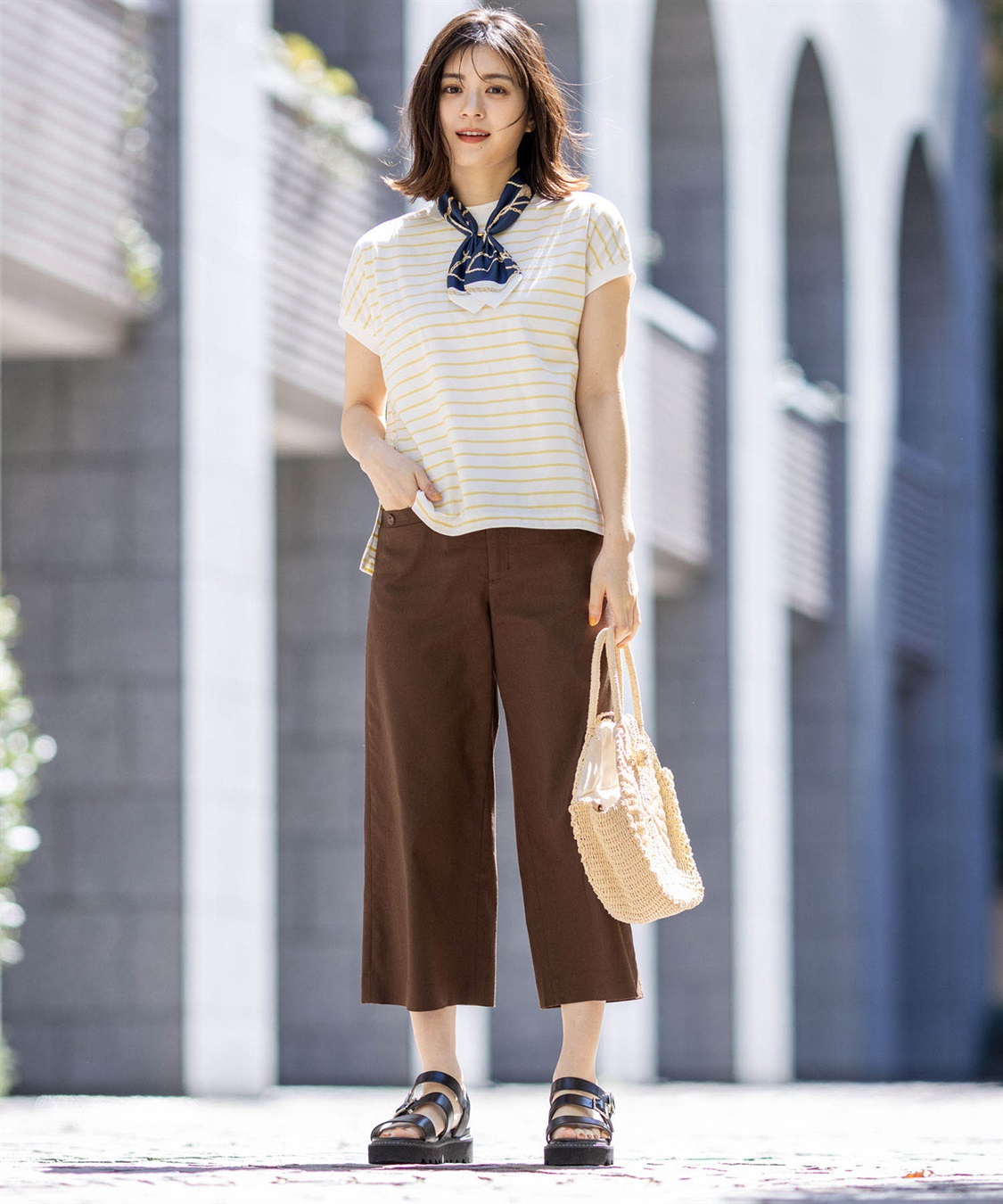 Petit Honfleur ストレッチパンツ_sub_19