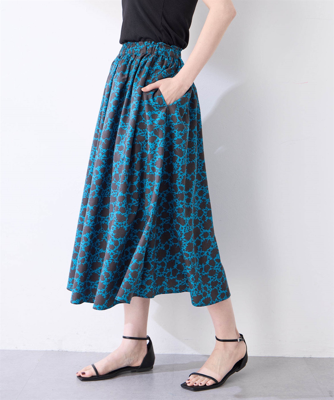 Petit Honfleur プリントスカート_sub_2