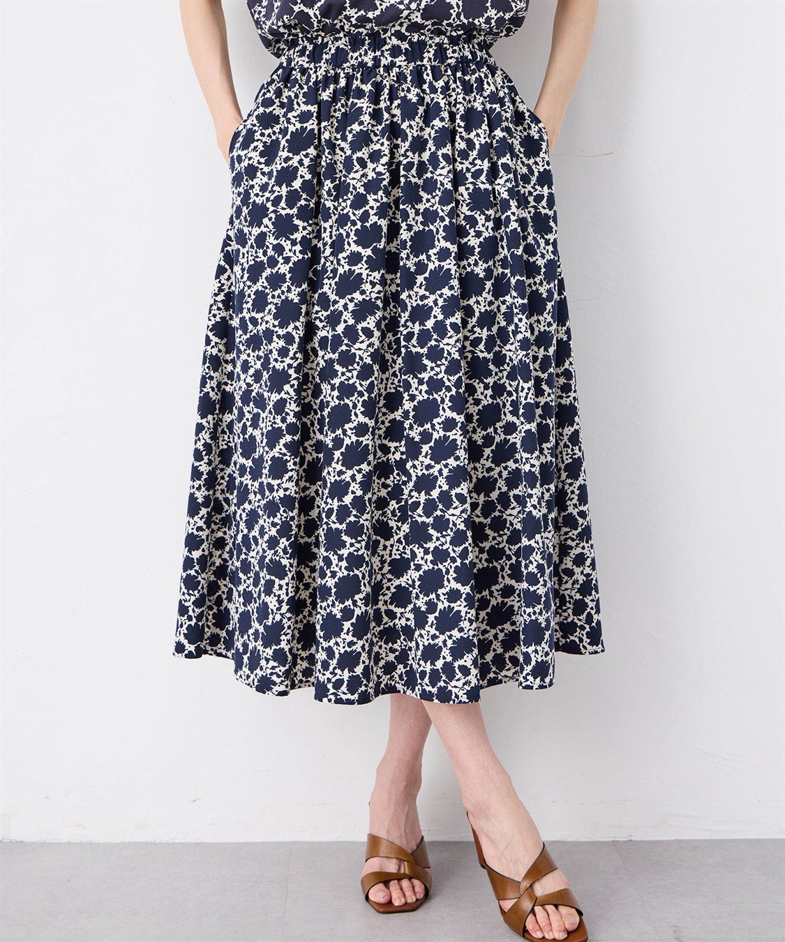 Petit Honfleur プリントスカート_sub_10