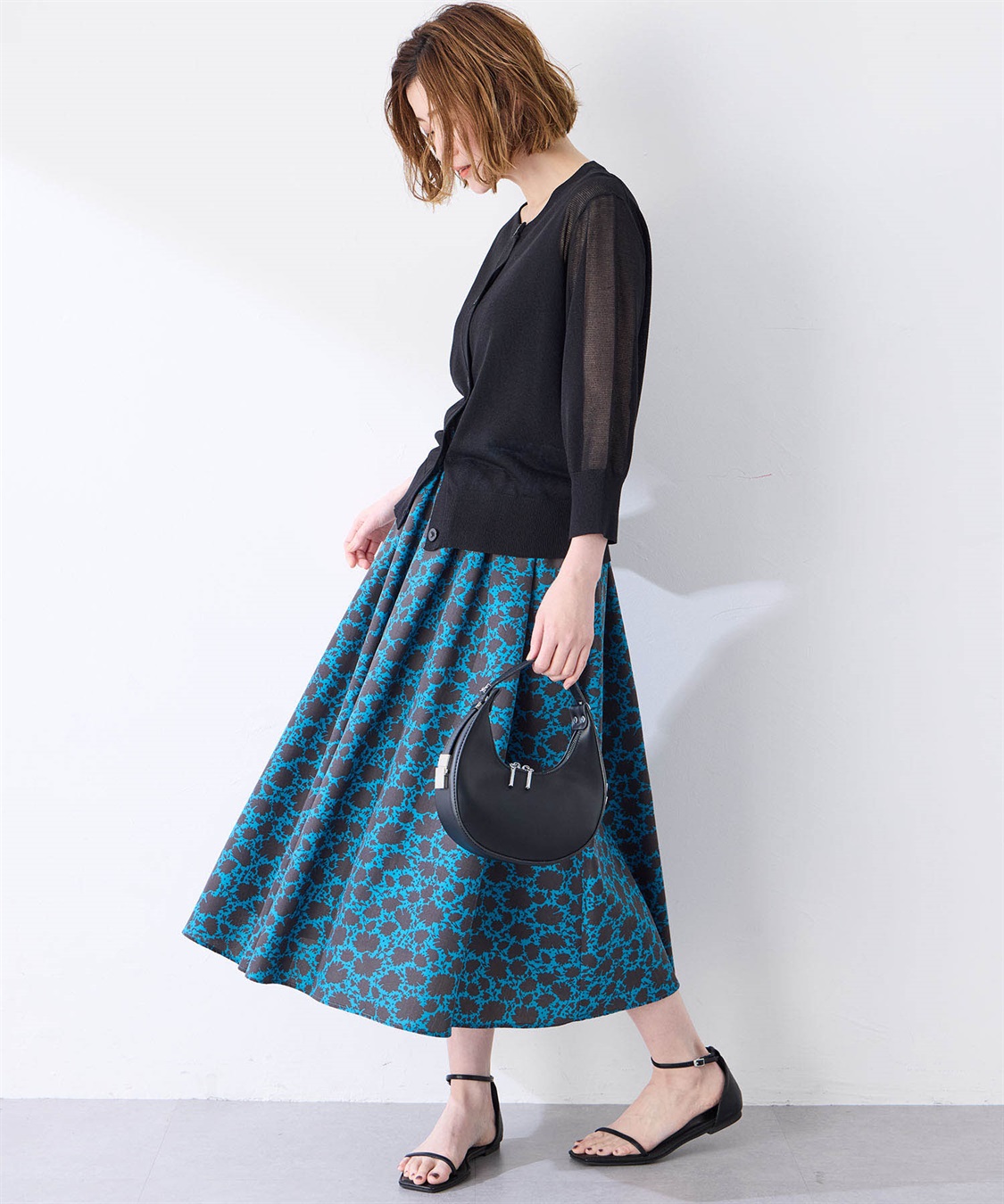 Petit Honfleur プリントスカート_sub_12