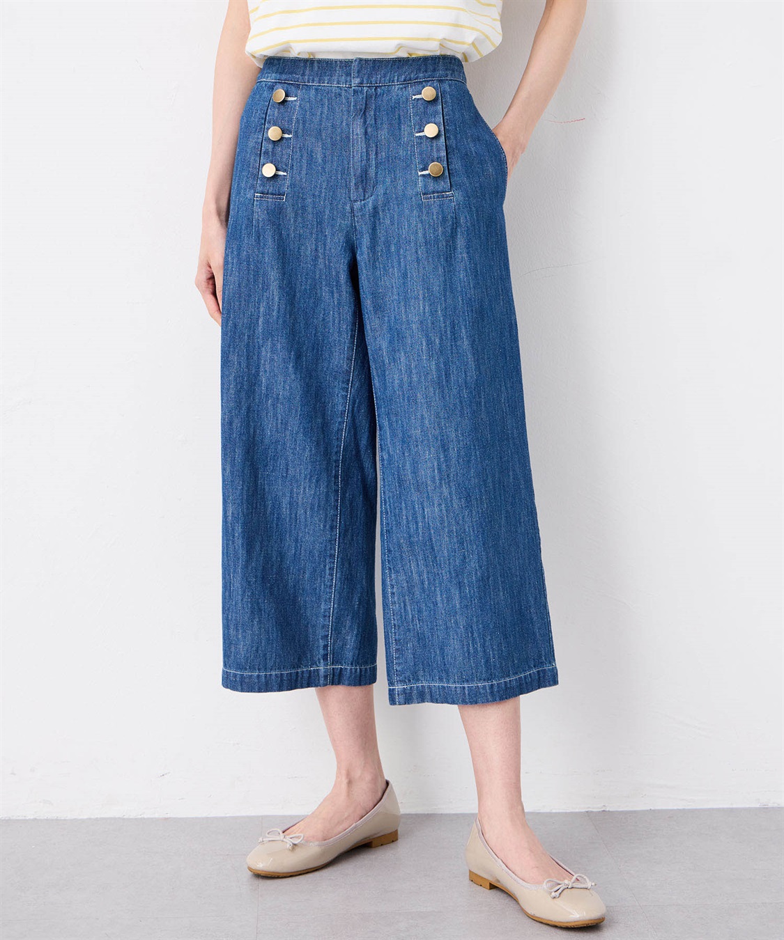 Petit Honfleur マリンデニムパンツ_sub_1