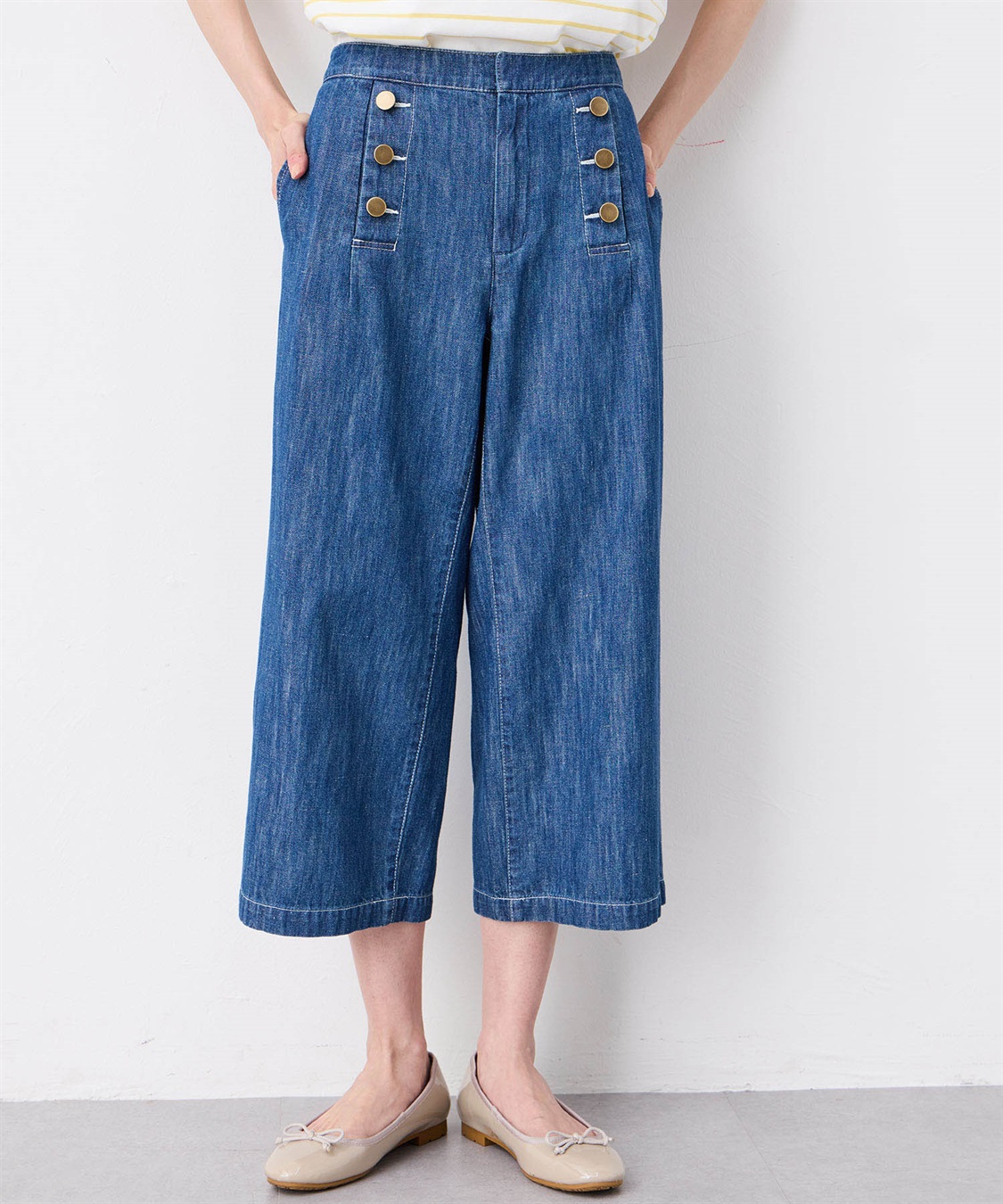 Petit Honfleur マリンデニムパンツ_sub_2