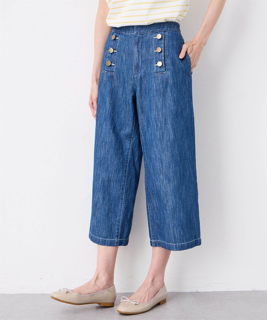 Petit Honfleur マリンデニムパンツ_sub_3